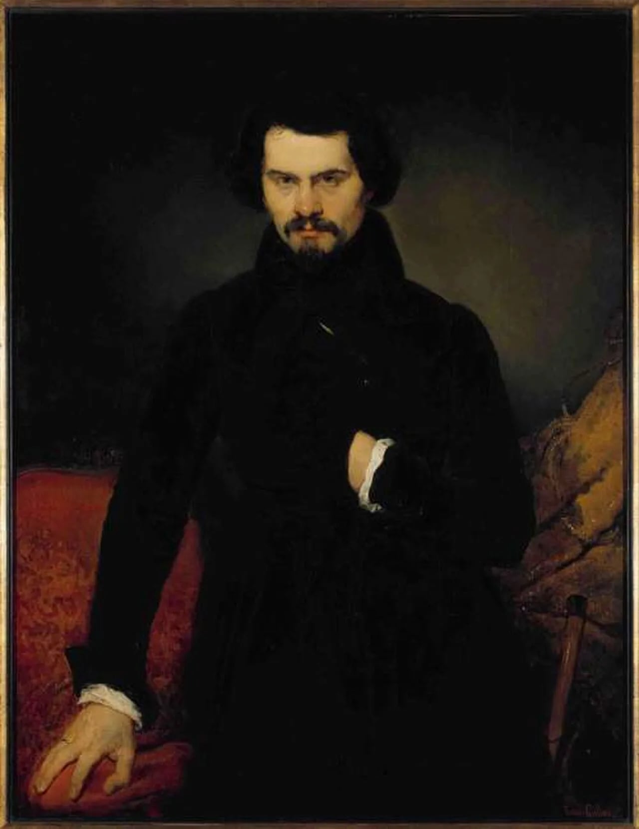 Porträt von Édouard Louis François Fétis (1812–1909) – Gedenkseite