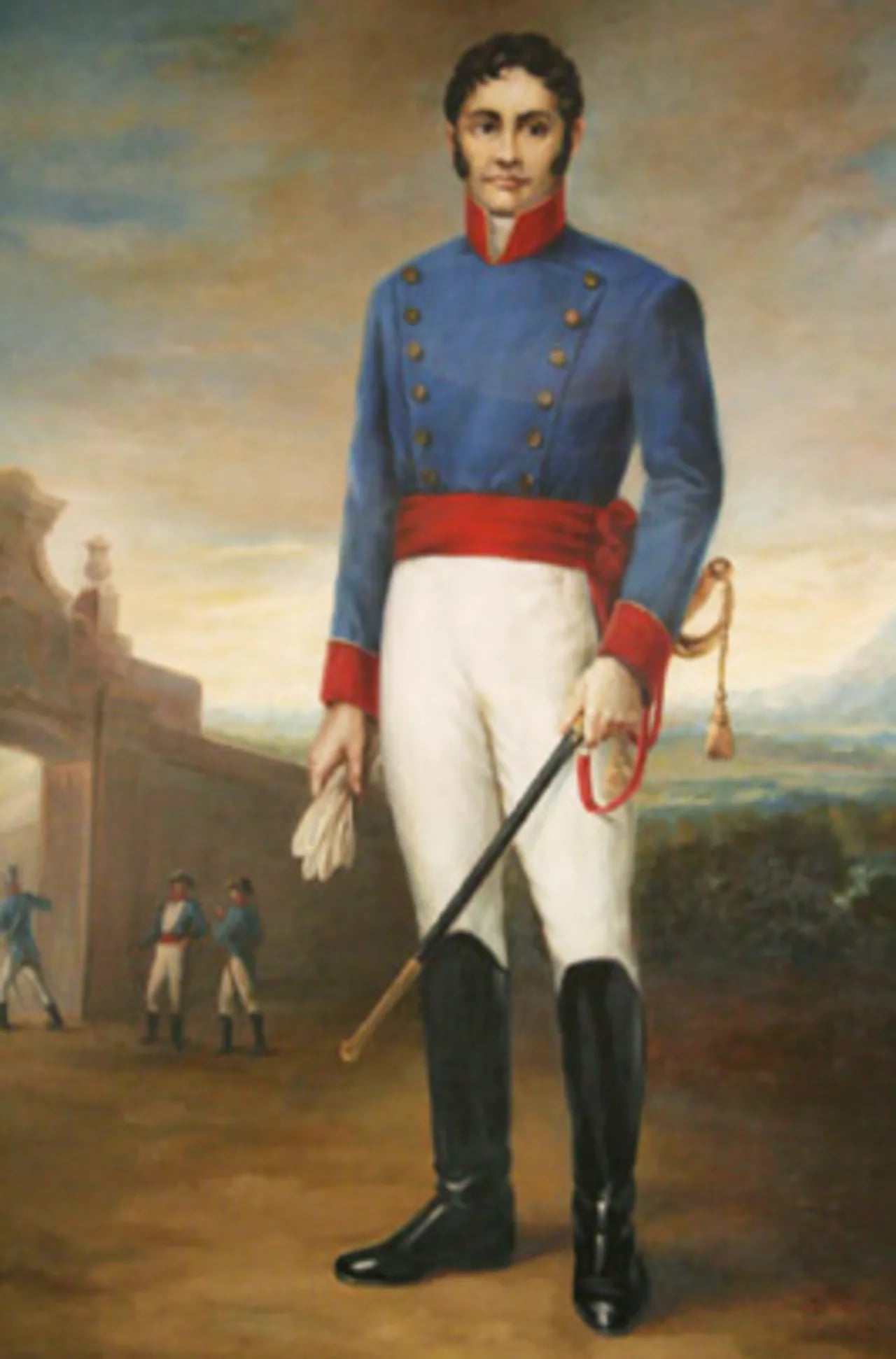 Porträt von Pedro Juan Caballero (1786–1821) – Gedenkseite