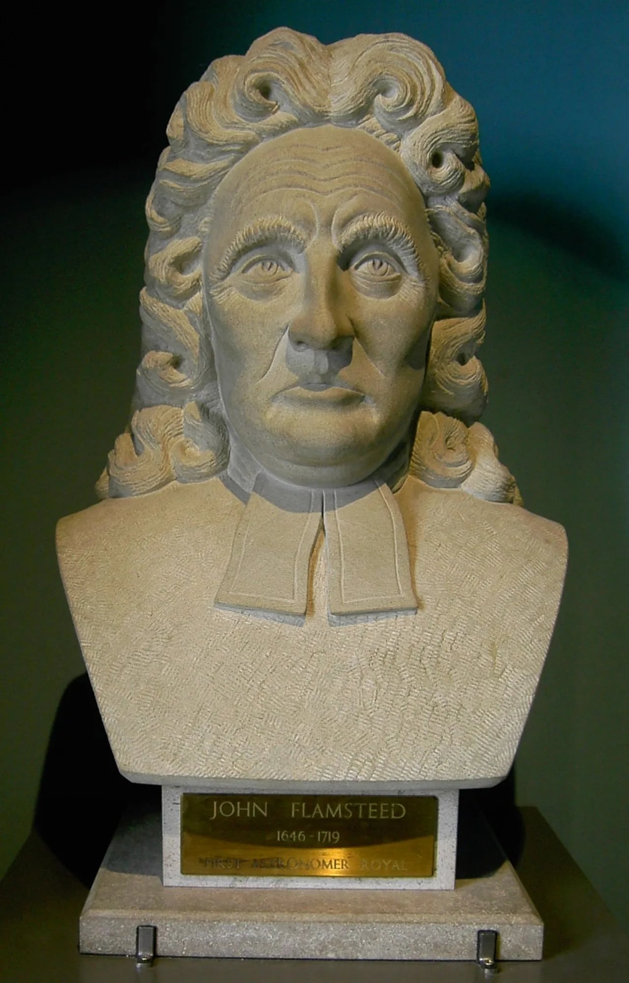 Porträt von John Flamsteed (1646–1719) – Gedenkseite