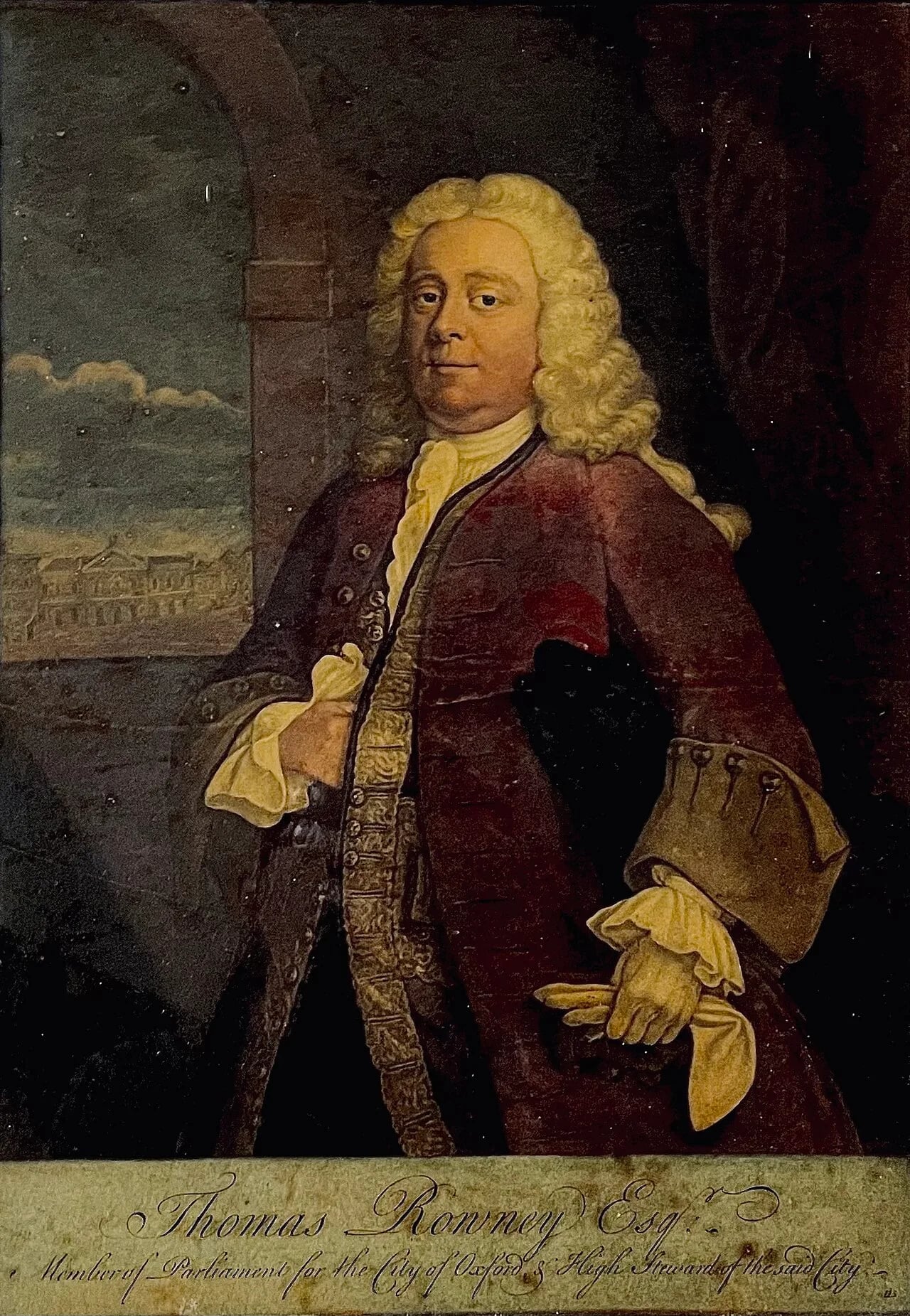 Porträt von Thomas Rowney (1693–1759) – Gedenkseite