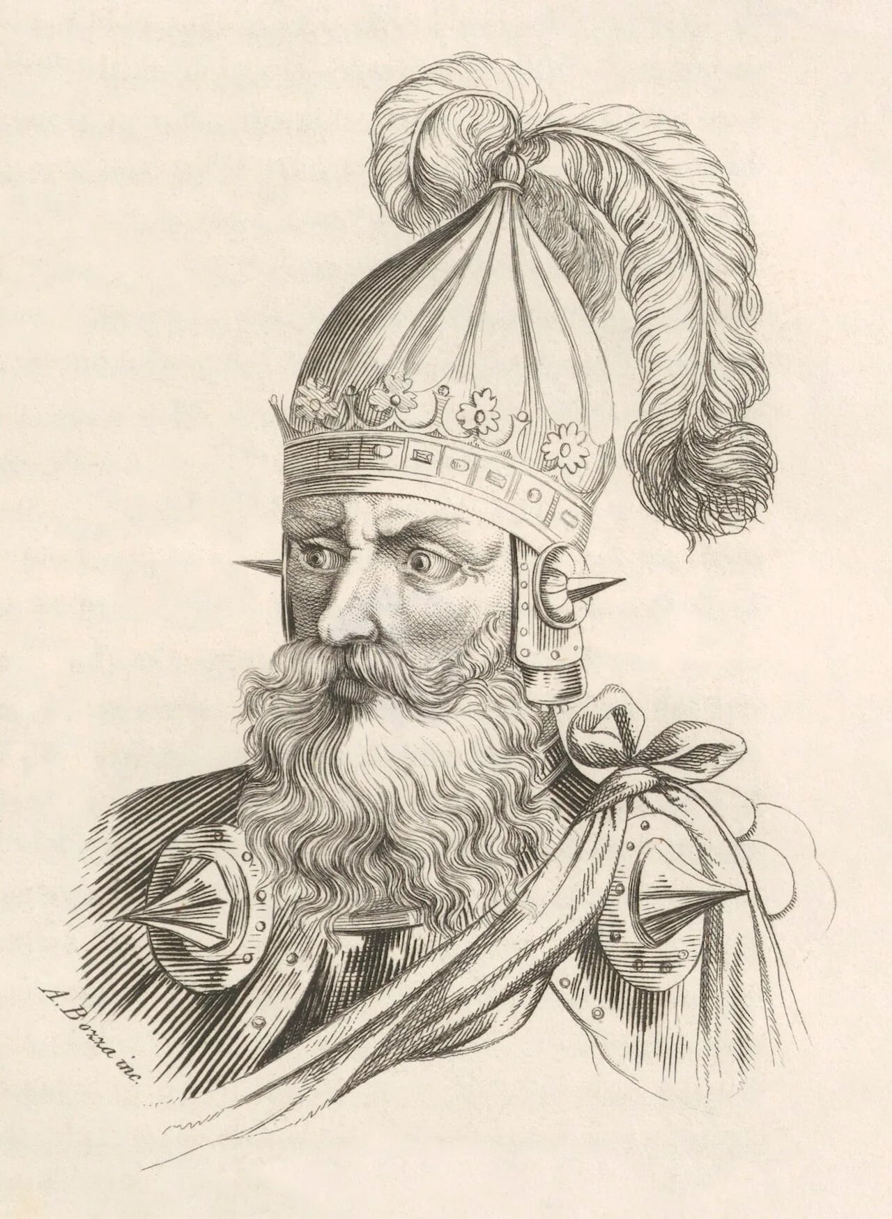 Porträt von Mindaugas I. (1203–1263) – Gedenkseite