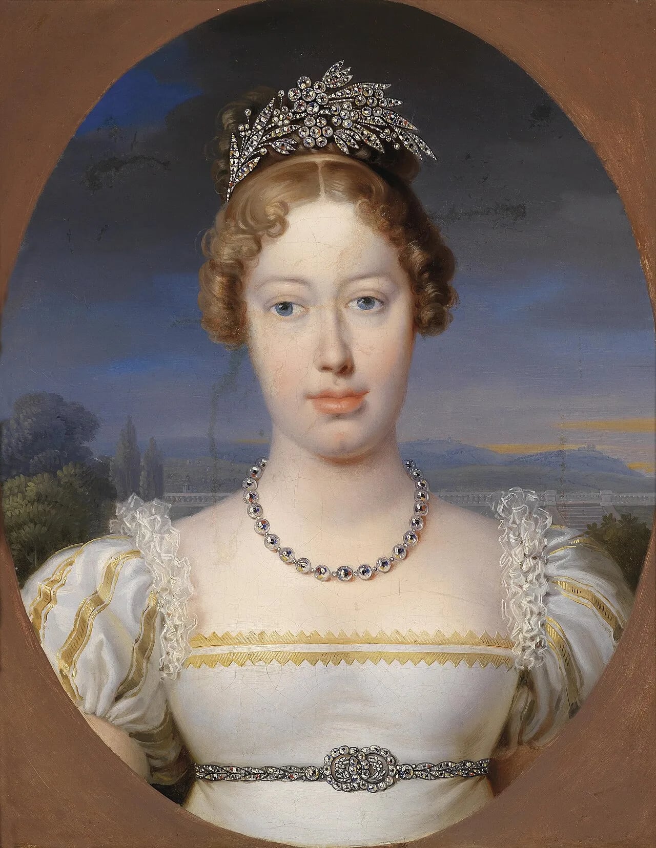 Porträt von Karoline Ferdinande von Österreich (1801–1832) – Gedenkseite