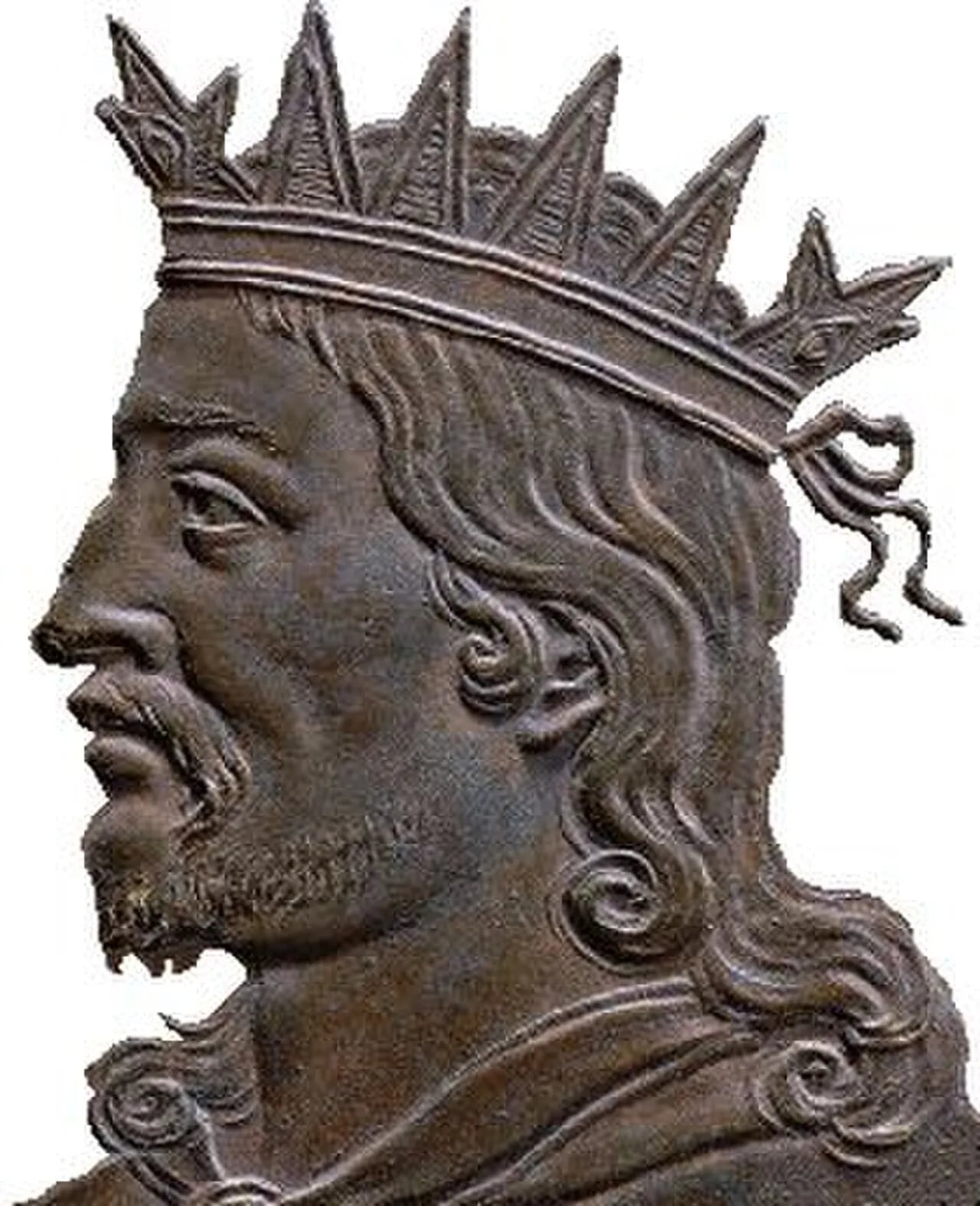 Porträt von Charibert I. (520–567) – Gedenkseite