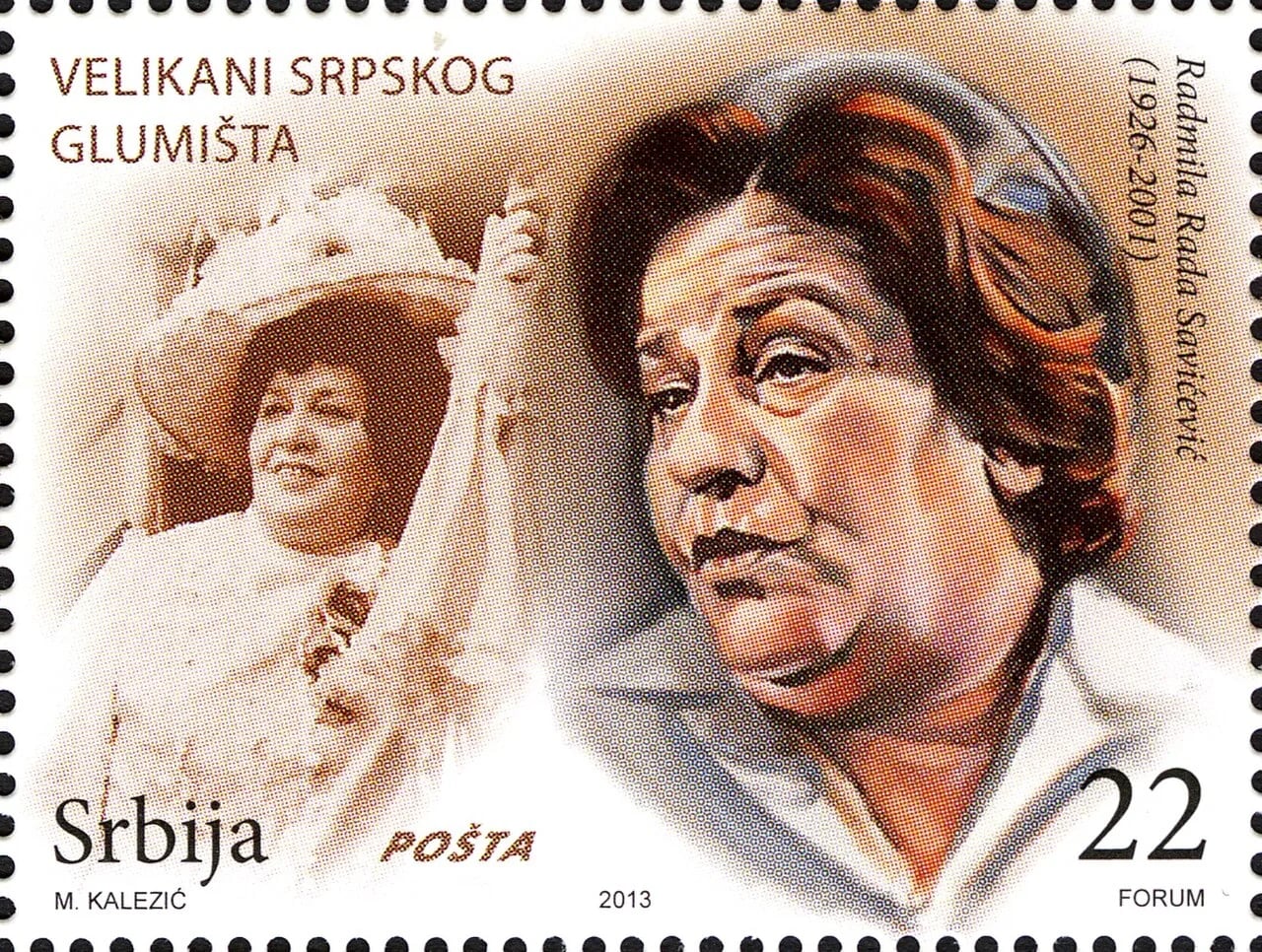 Porträt von Radmila Savićević (1926–2001) – Gedenkseite