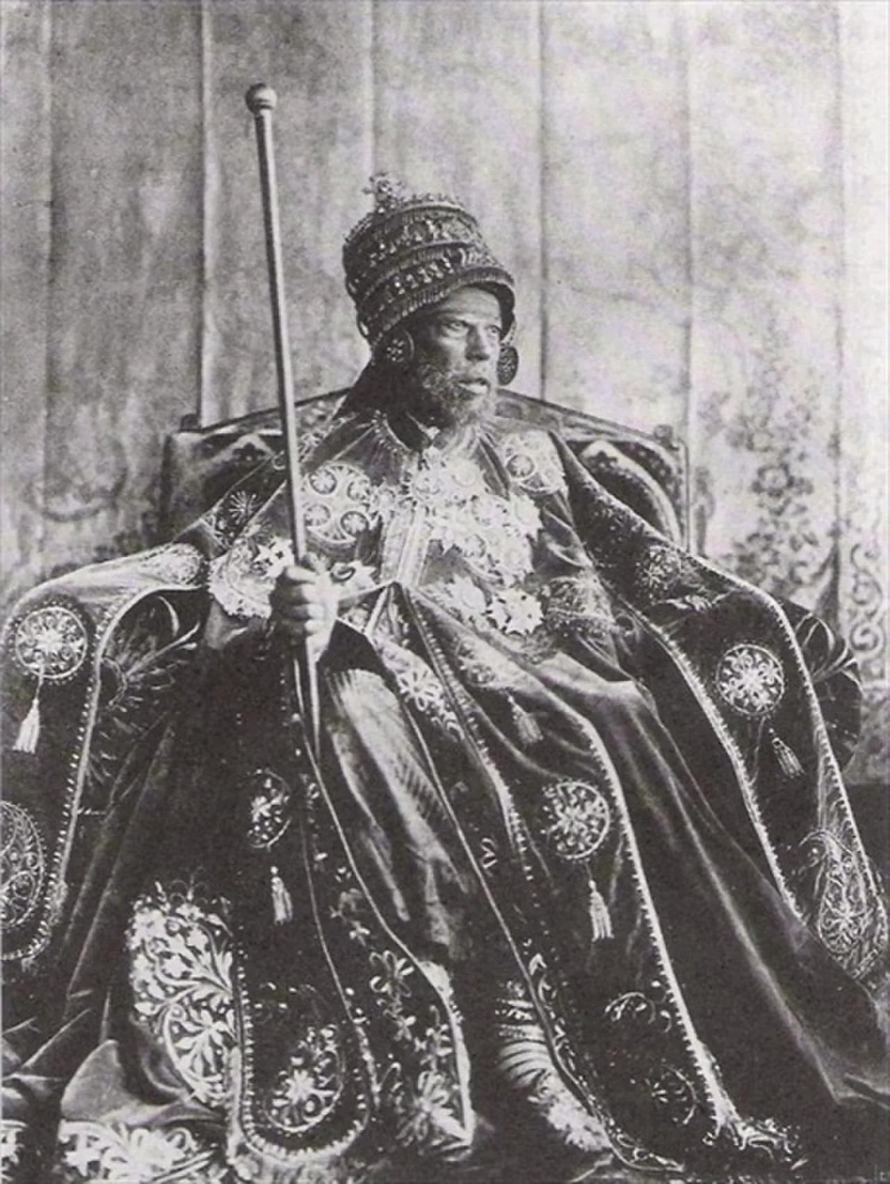 Portrait of Menelik II. (1844–1913) – memorial page