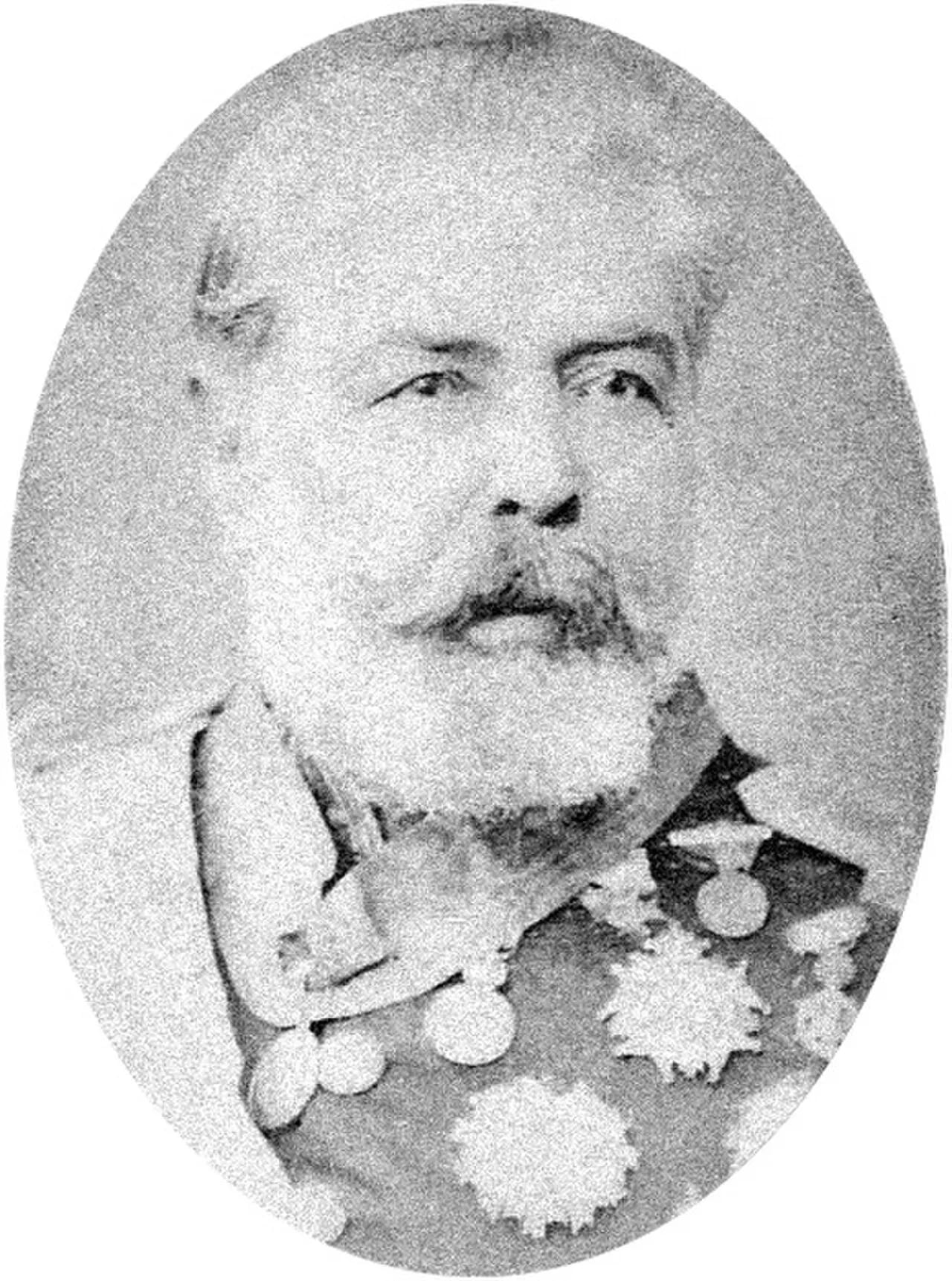 Porträt von Manuel Luís Osório, Marquis of Erval (1808–1879) – Gedenkseite