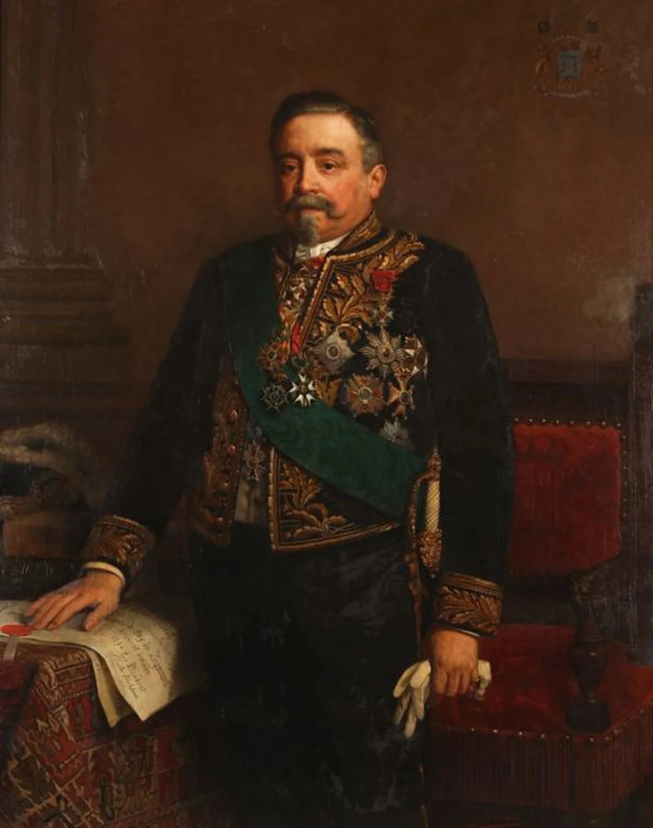 Porträt von Edouard Osy de Zegwaart (1832–1900) – Gedenkseite