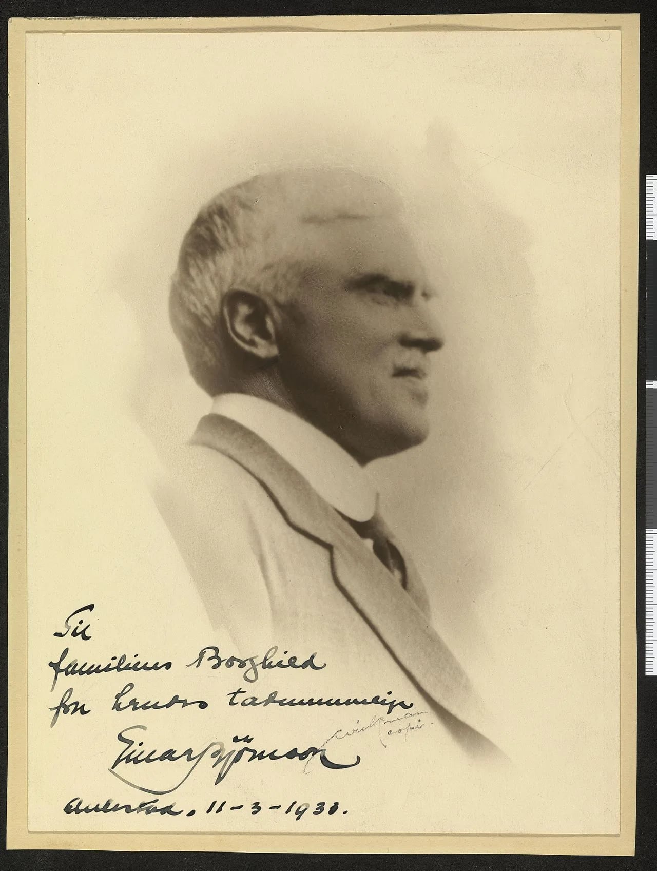 Portrait of Einar Bjørnson (1864–1942) – memorial page