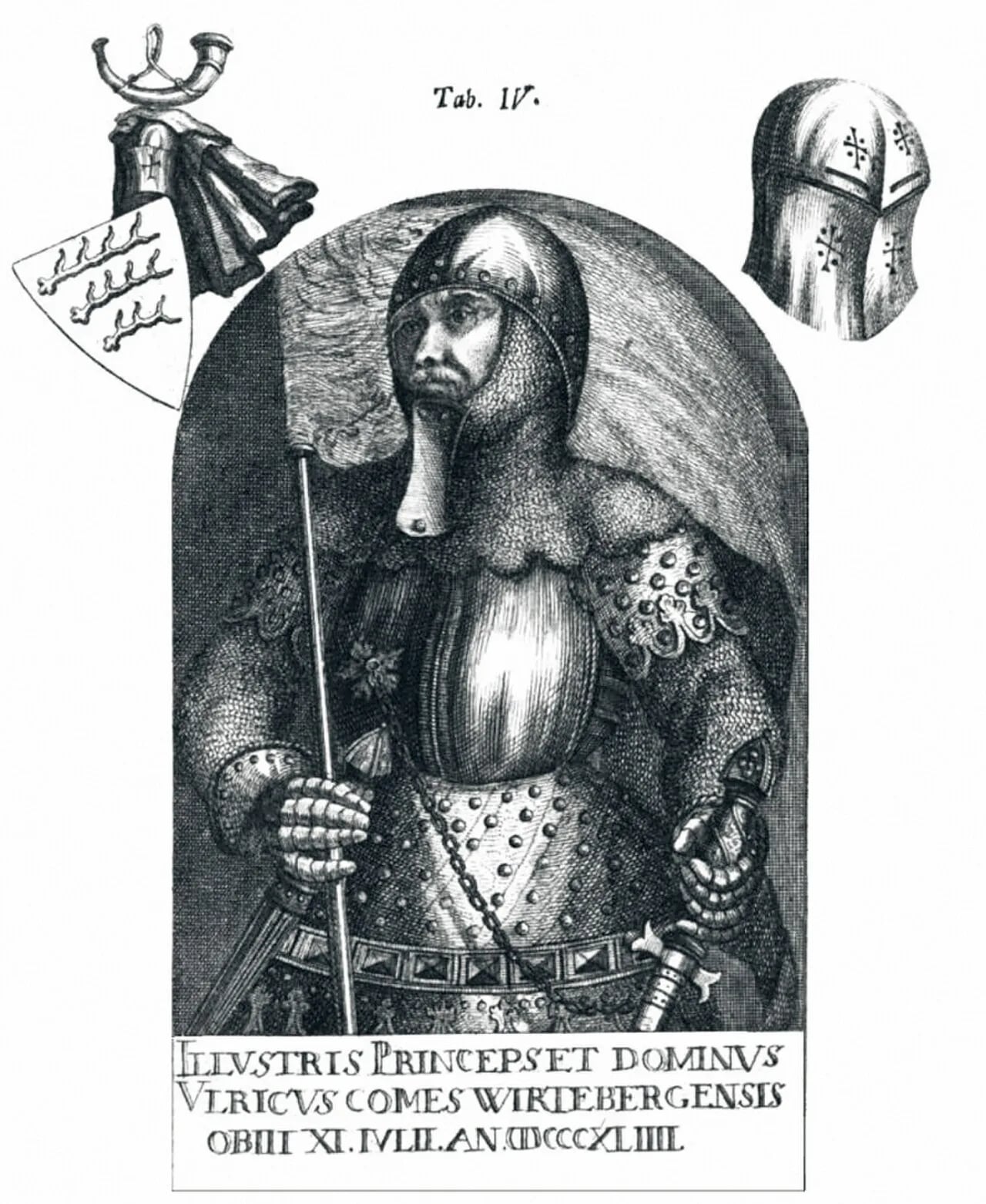 Portrait of Ulrich III. (1286–1344) – memorial page