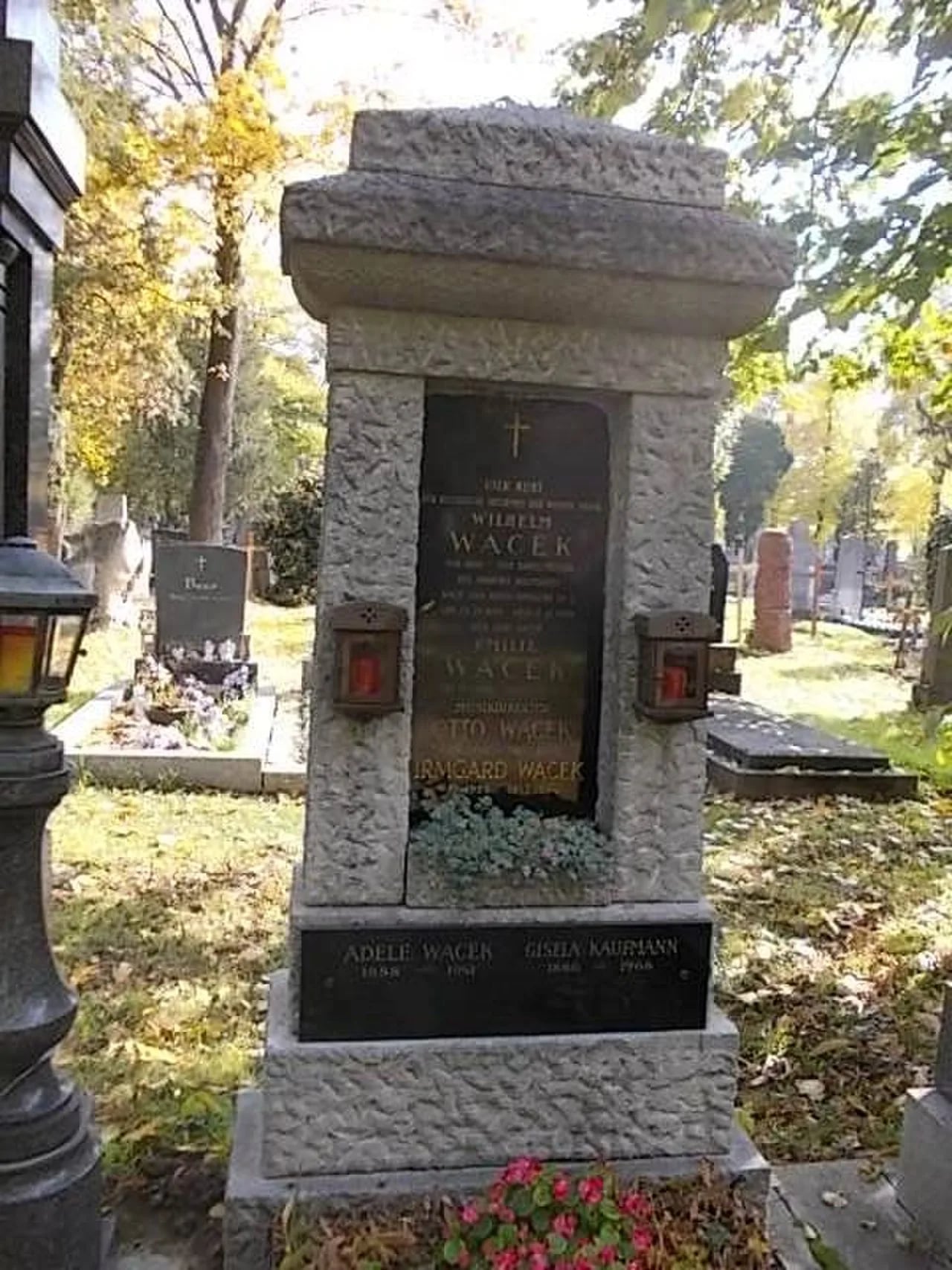 Porträt von Vilém Vacek (1864–1944) – Gedenkseite