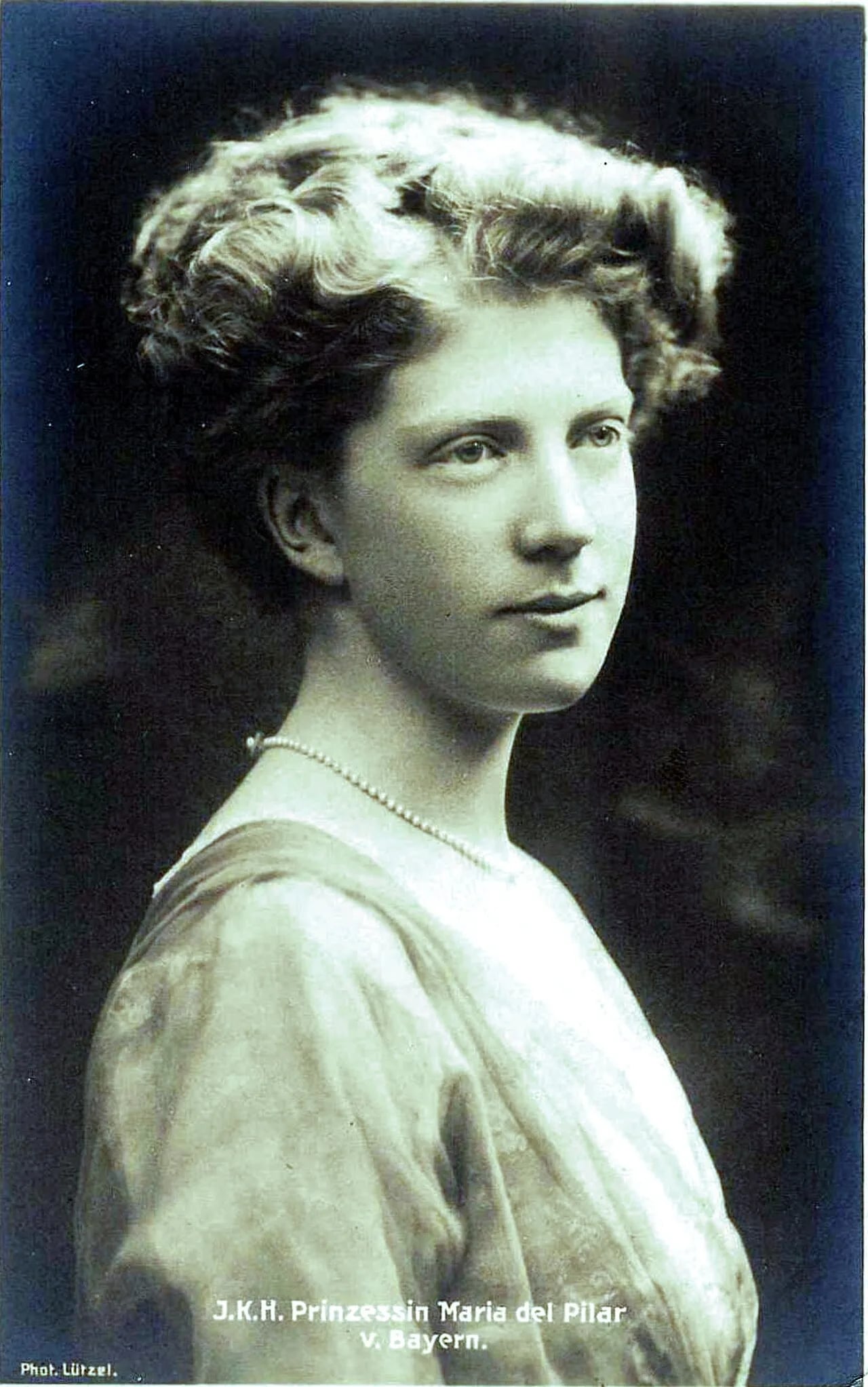 Portrait of Maria del Pilar Eulalia Antonia Isabella Ludovika Franziska Josepha Rita Euphrasia von Wittelsbach (1891–1987) – memorial page
