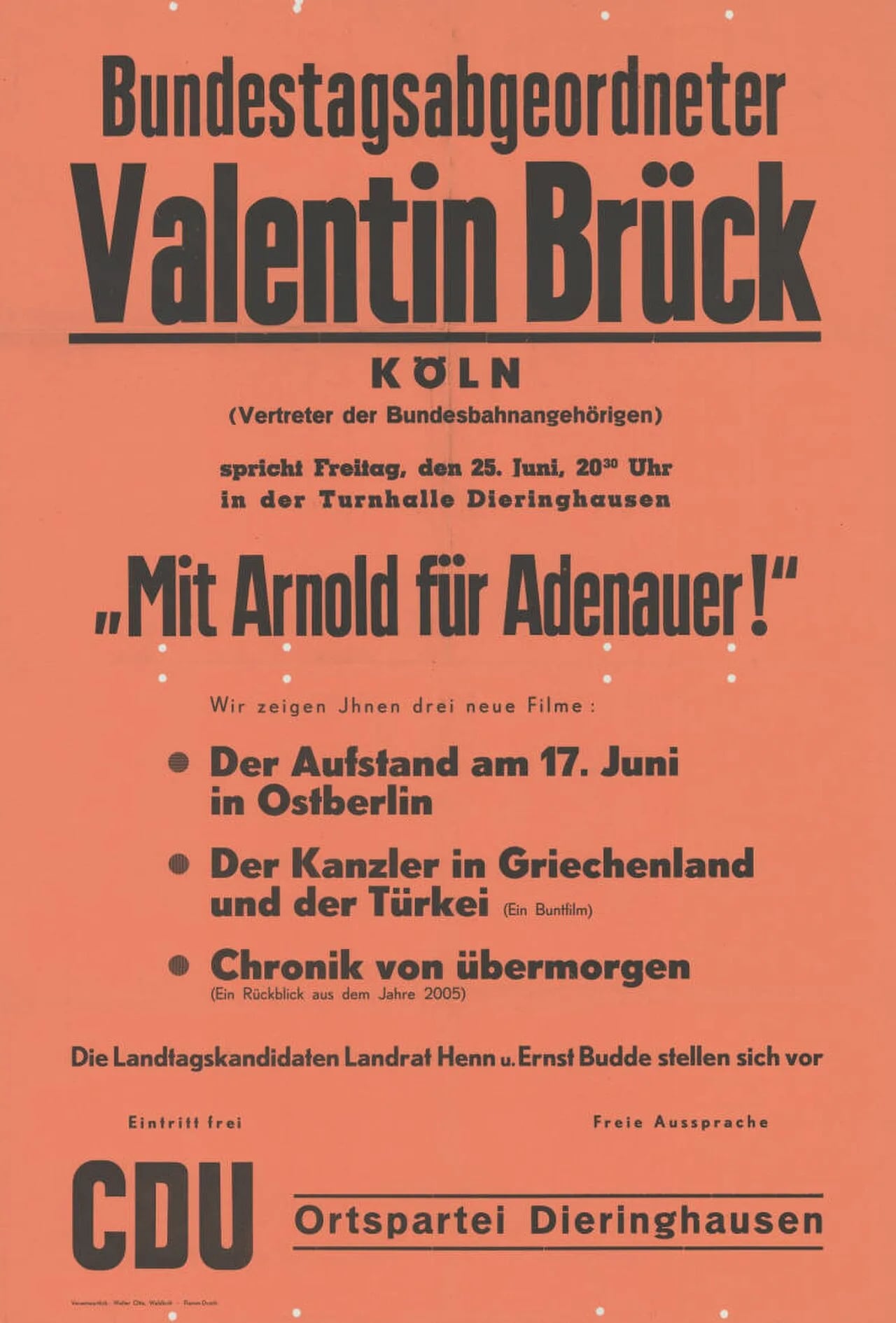 Porträt von Valentin Brück (1911–1980) – Gedenkseite