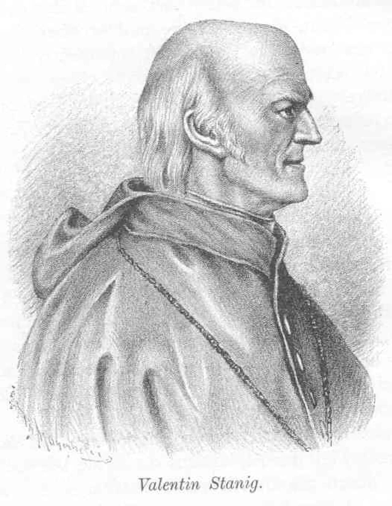 Porträt von Valentin Stanič (1774–1847) – Gedenkseite