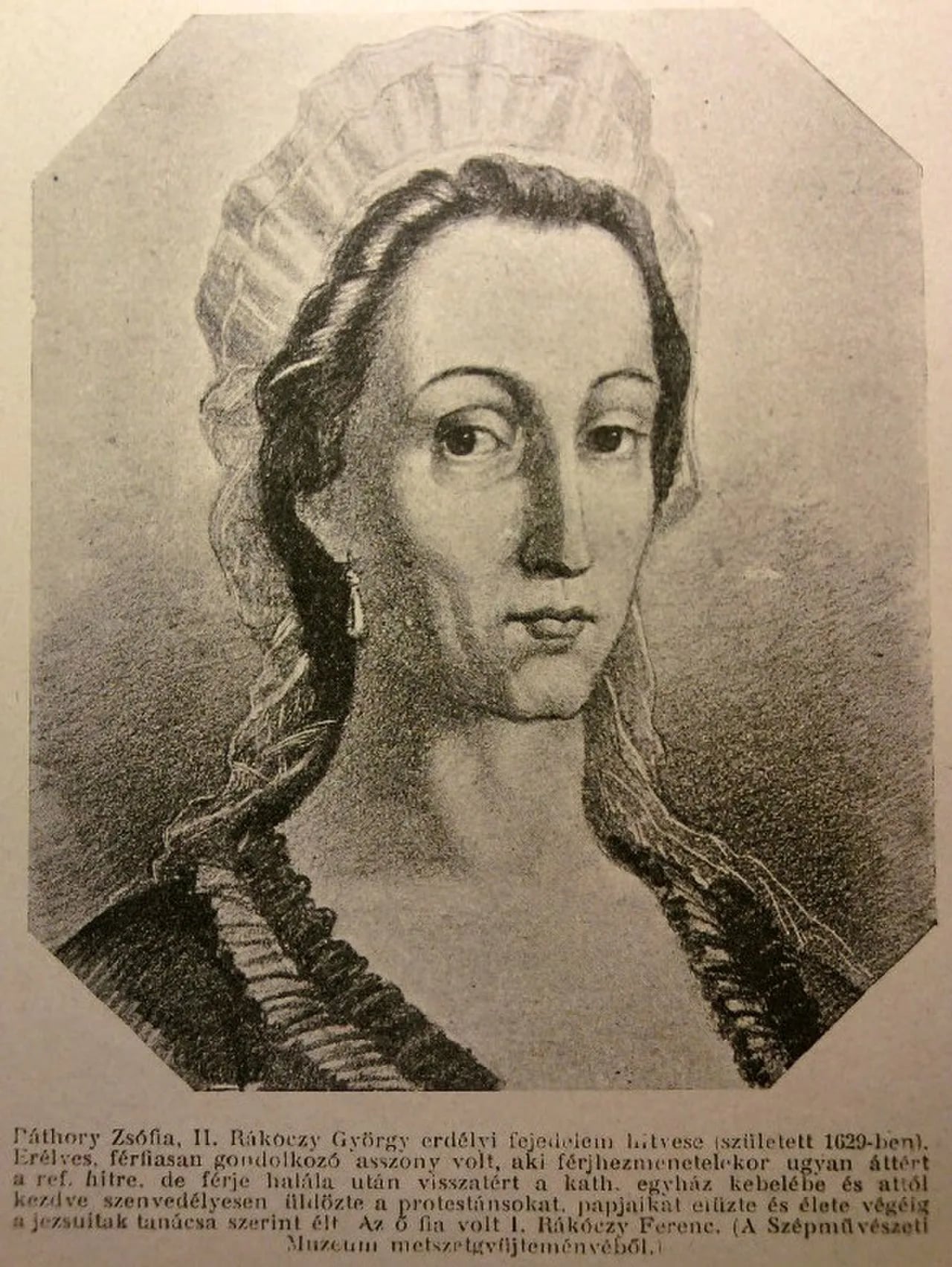 Porträt von Zsófia Báthory (1629–1680) – Gedenkseite