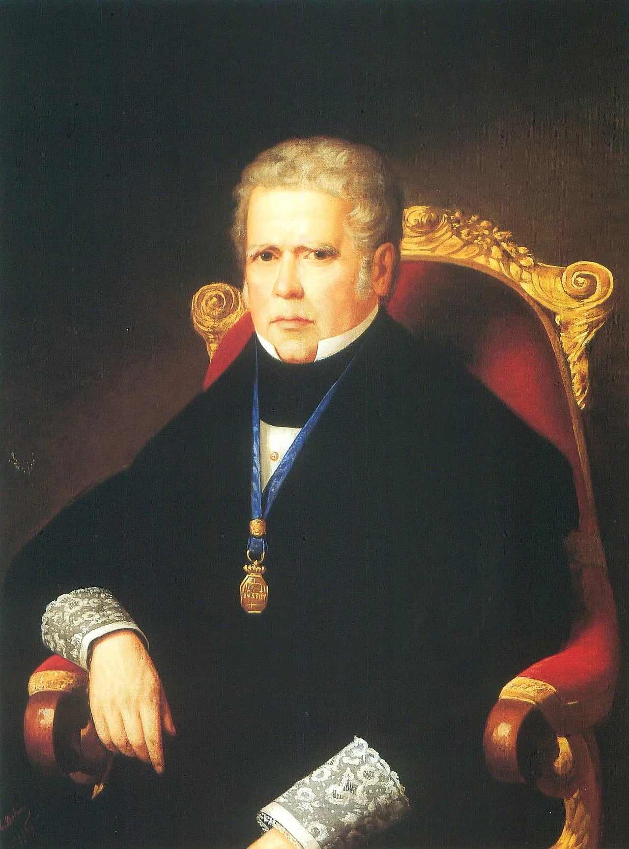 Porträt von Álvaro Gómez Becerra (1771–1855) – Gedenkseite