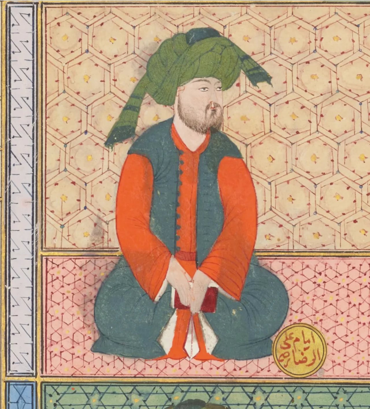 Porträt von ʿAlī ibn Mūsā ar-Ridā (770–818) – Gedenkseite