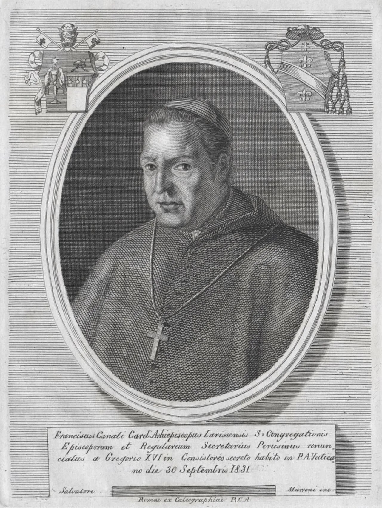 Portrait of Francesco Canali (1764–1835) – memorial page