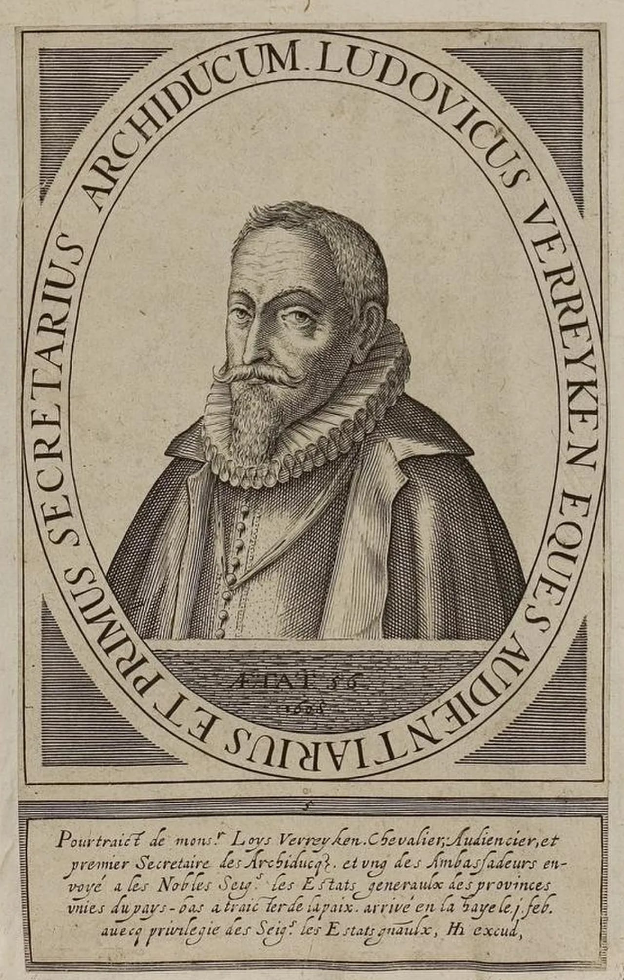 Portrait of Lodewijk Verreycken (1552–1621) – memorial page