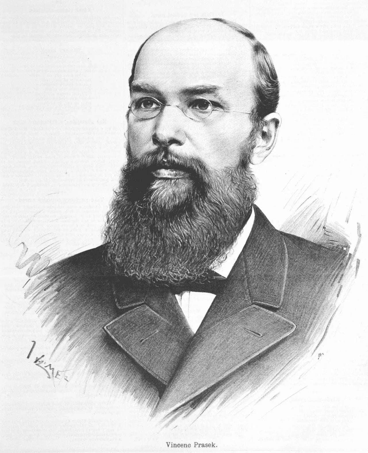 Porträt von Vincenc Prasek (1843–1912) – Gedenkseite