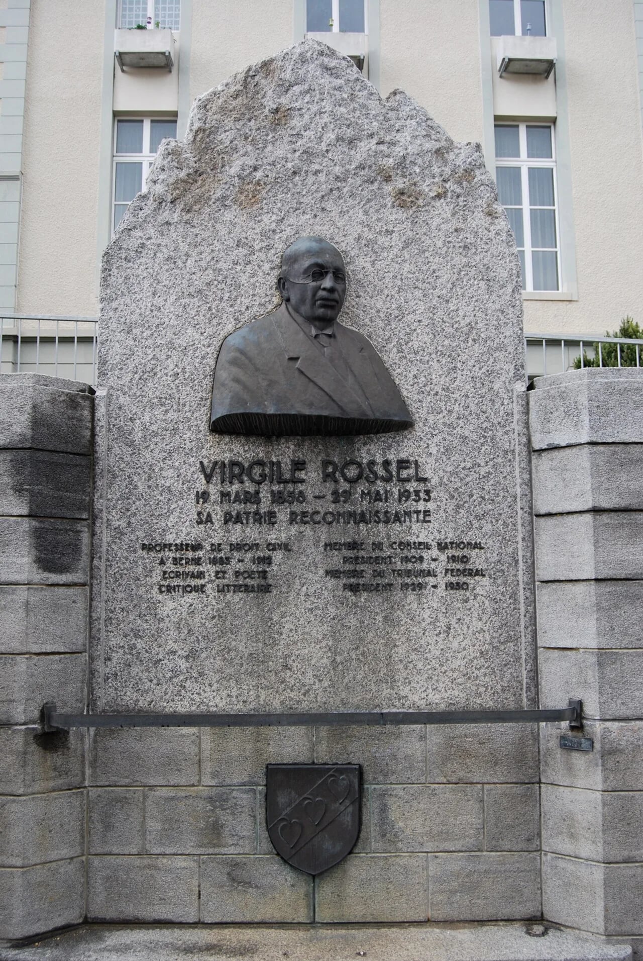 Porträt von Virgile Rossel (1858–1933) – Gedenkseite