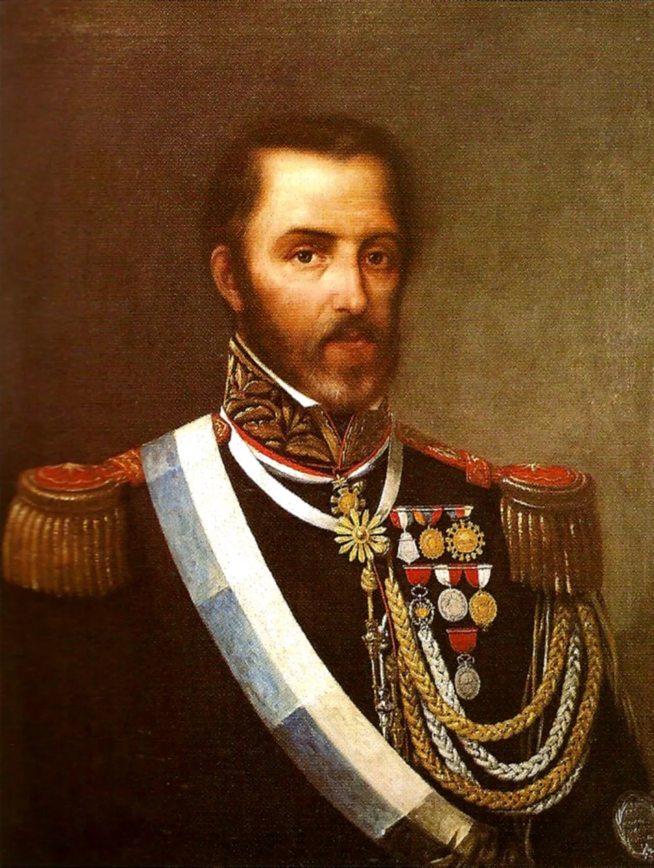 Porträt von Juan Lavalle (1797–1841) – Gedenkseite