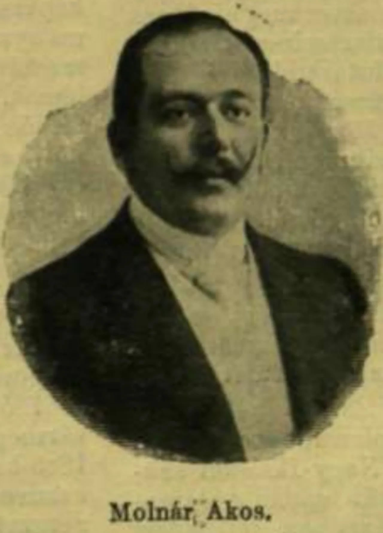 Portrait of Ákos Molnár (1868–1922) – memorial page