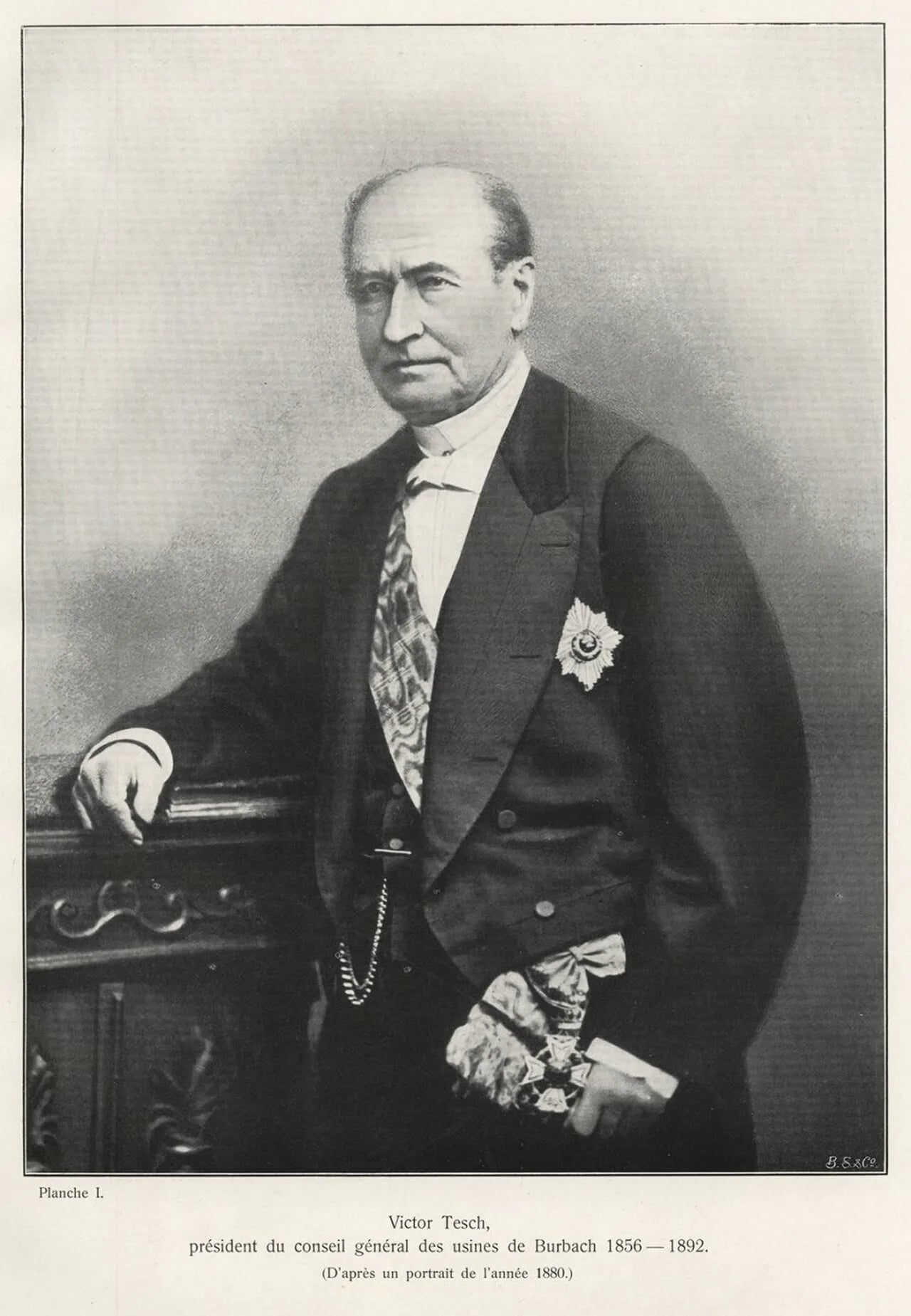 Porträt von Victor Jean-Baptiste Tesch (1812–1892) – Gedenkseite