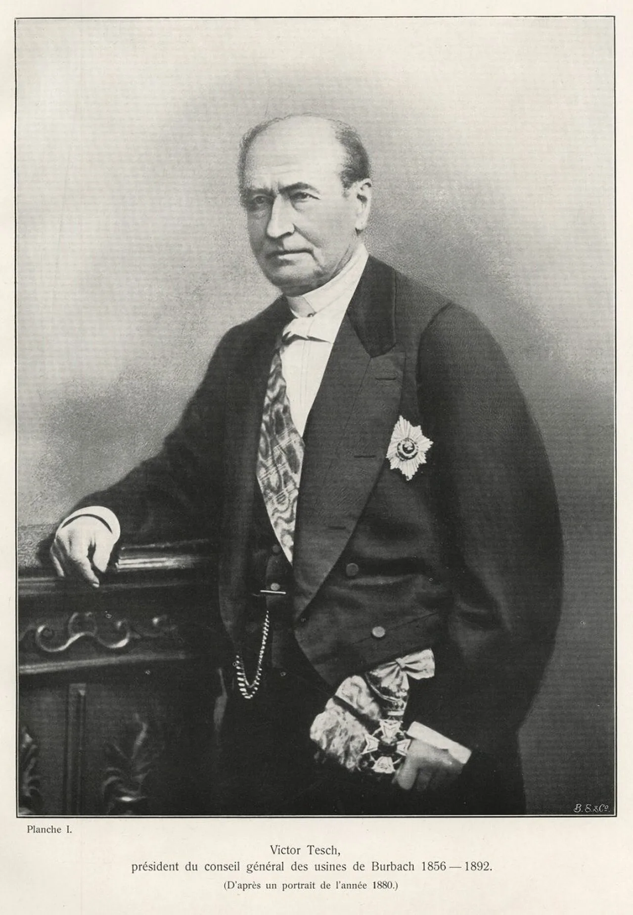 Porträt von Victor Jean-Baptiste Tesch (1812–1892) – Gedenkseite