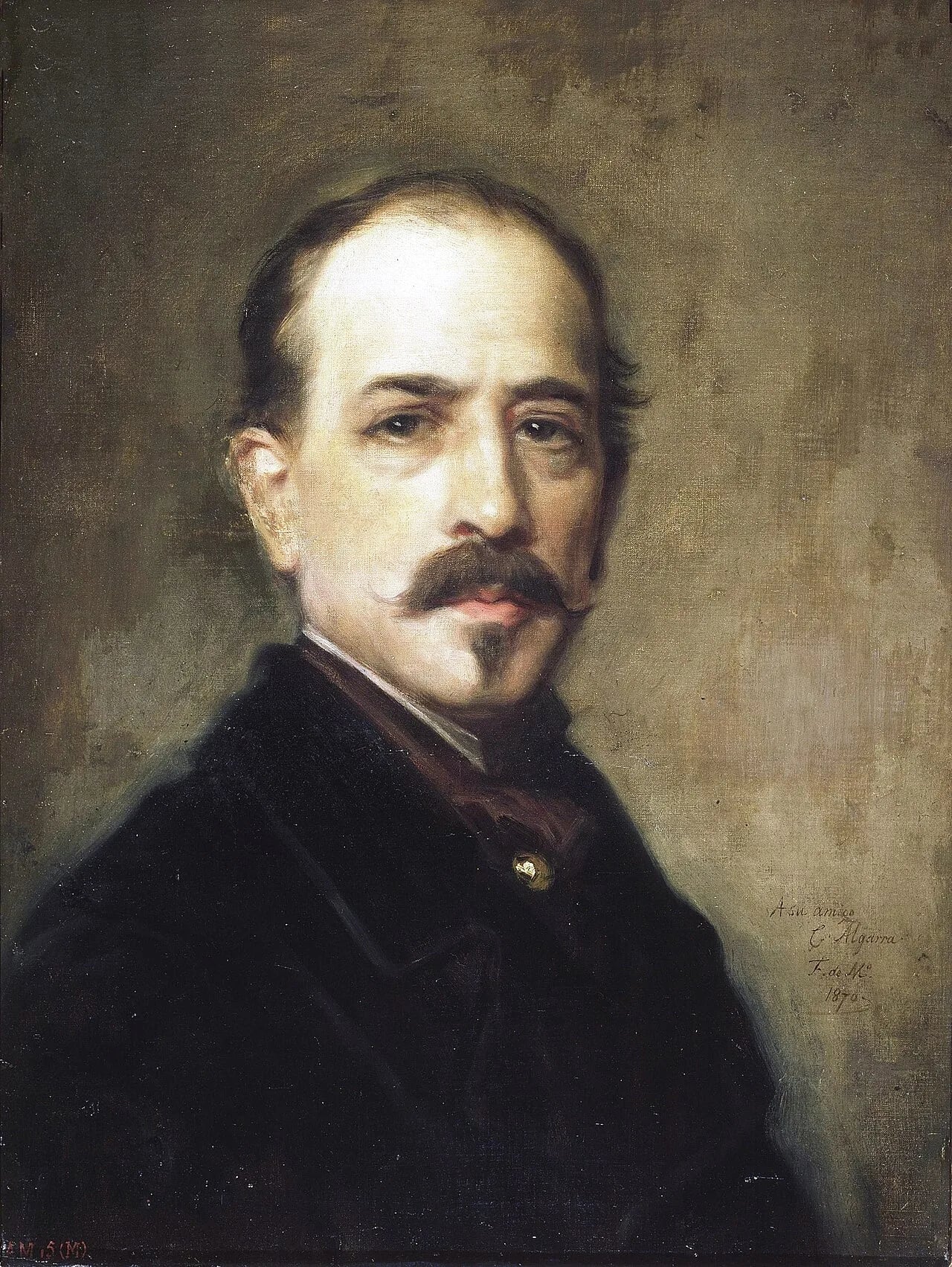 Portrait of Cosme Algarra y Hurtado (1817–1898) – memorial page