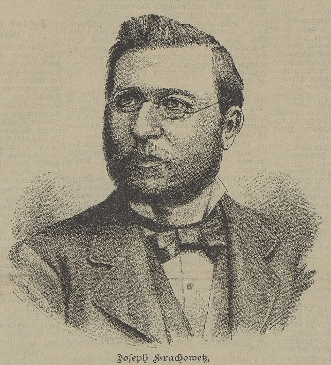 Portrait of Josef Hrachowetz (1847–1919) – memorial page