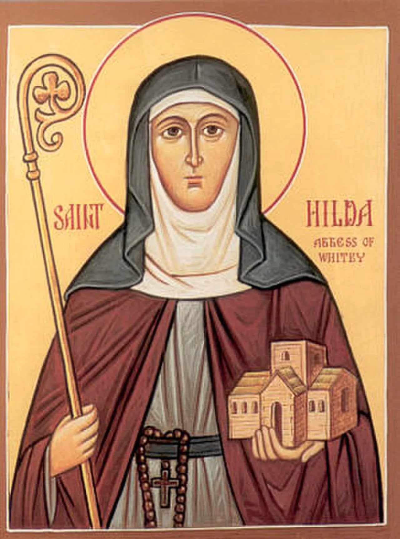 Porträt von Hilda von Whitby (614–680) – Gedenkseite