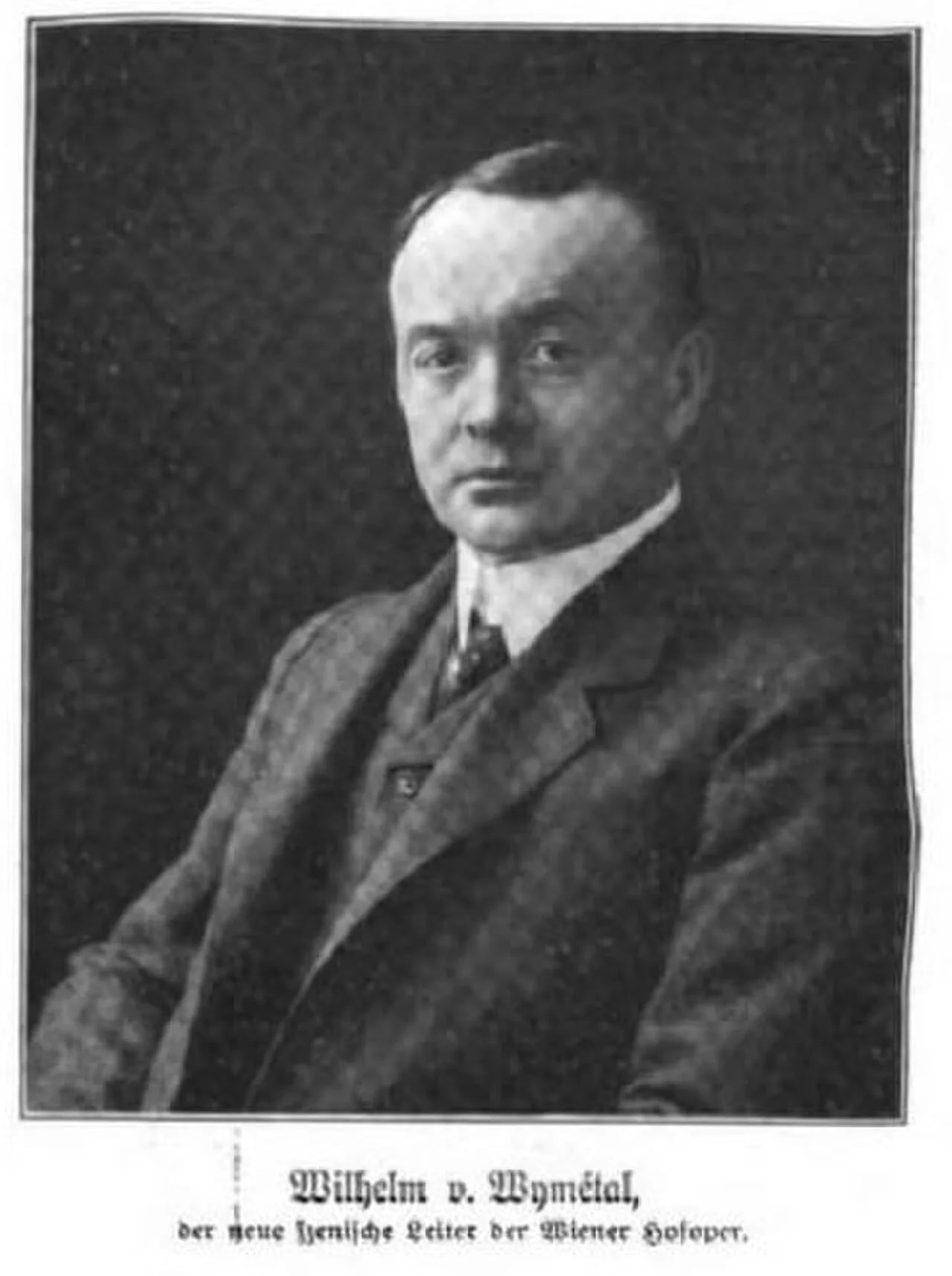 Porträt von Wilhelm von Wymetal (1863–1937) – Gedenkseite
