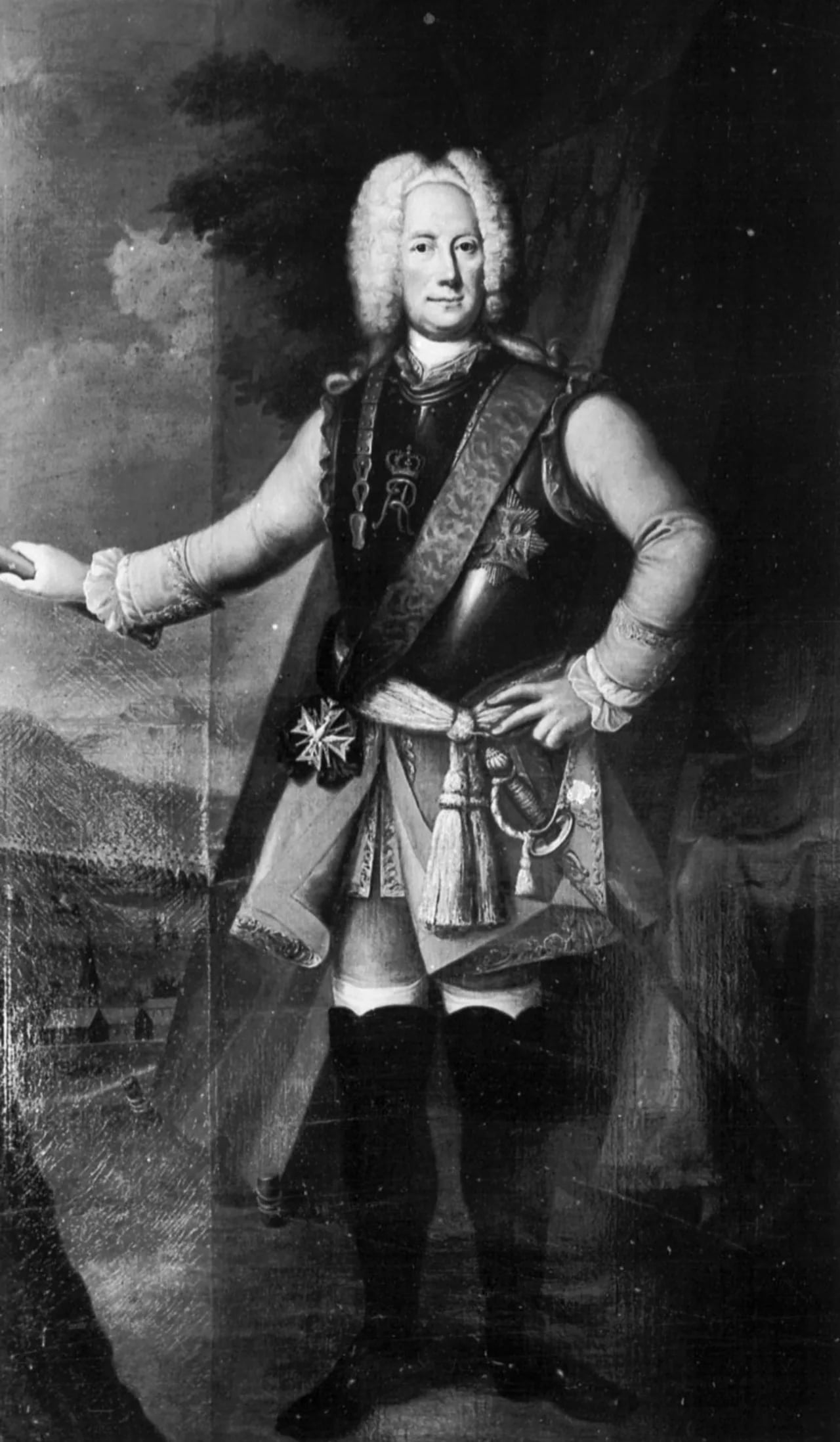 Porträt von Wolf Heinrich von Baudissin (1671–1748) – Gedenkseite