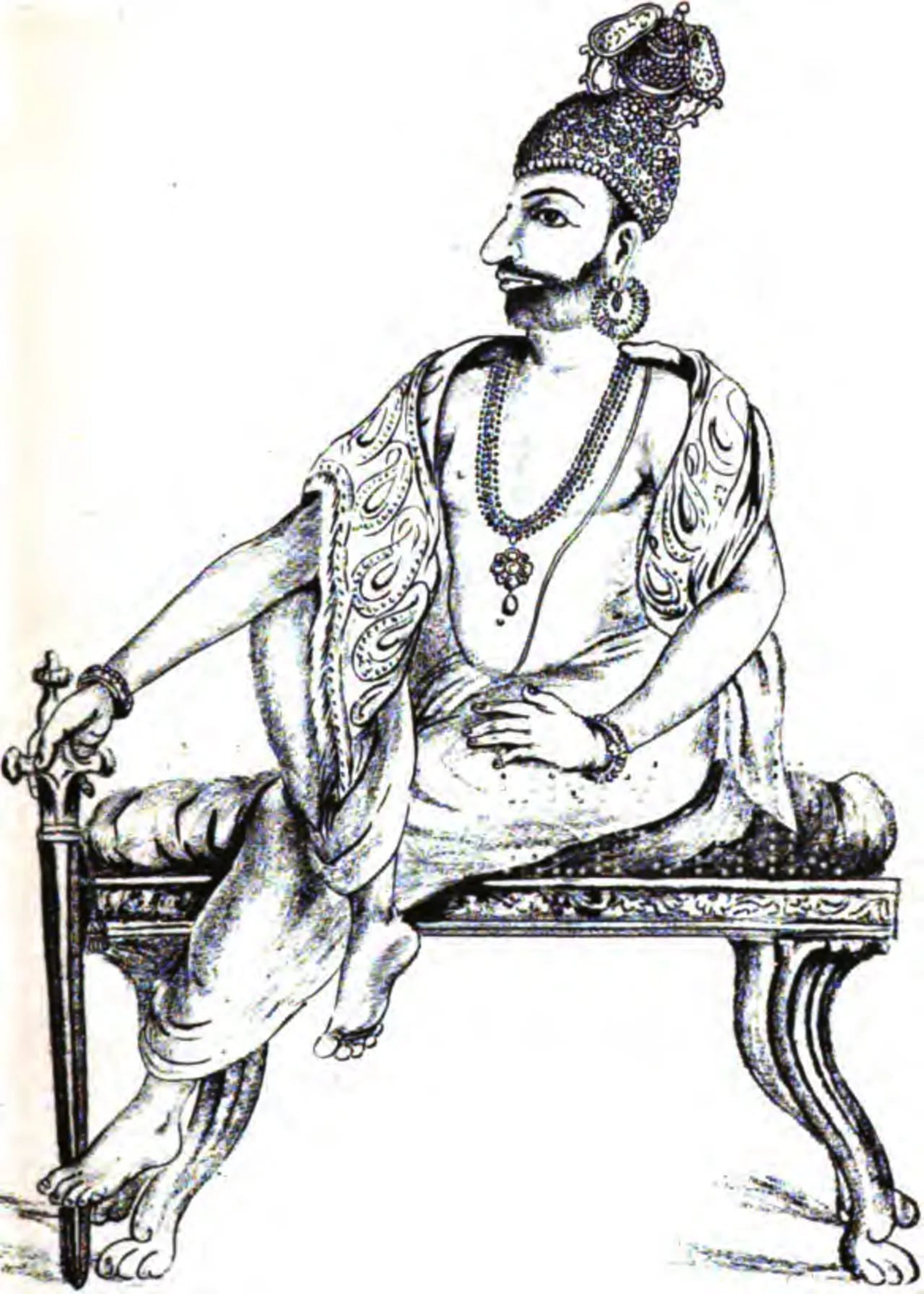 Porträt von Marthanda Varma (1706–1758) – Gedenkseite