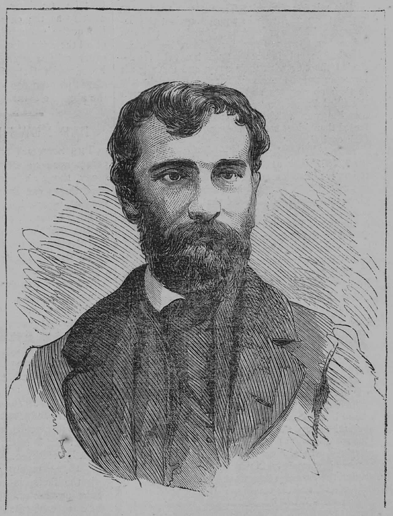 Porträt von Henry Burgevine (1836–1865) – Gedenkseite