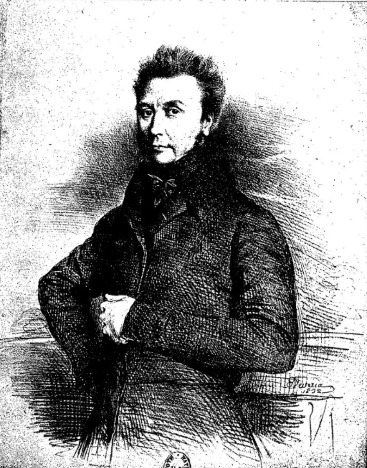 Porträt von Eugène de la Bonninière de Beaumont (1778–1848) – Gedenkseite