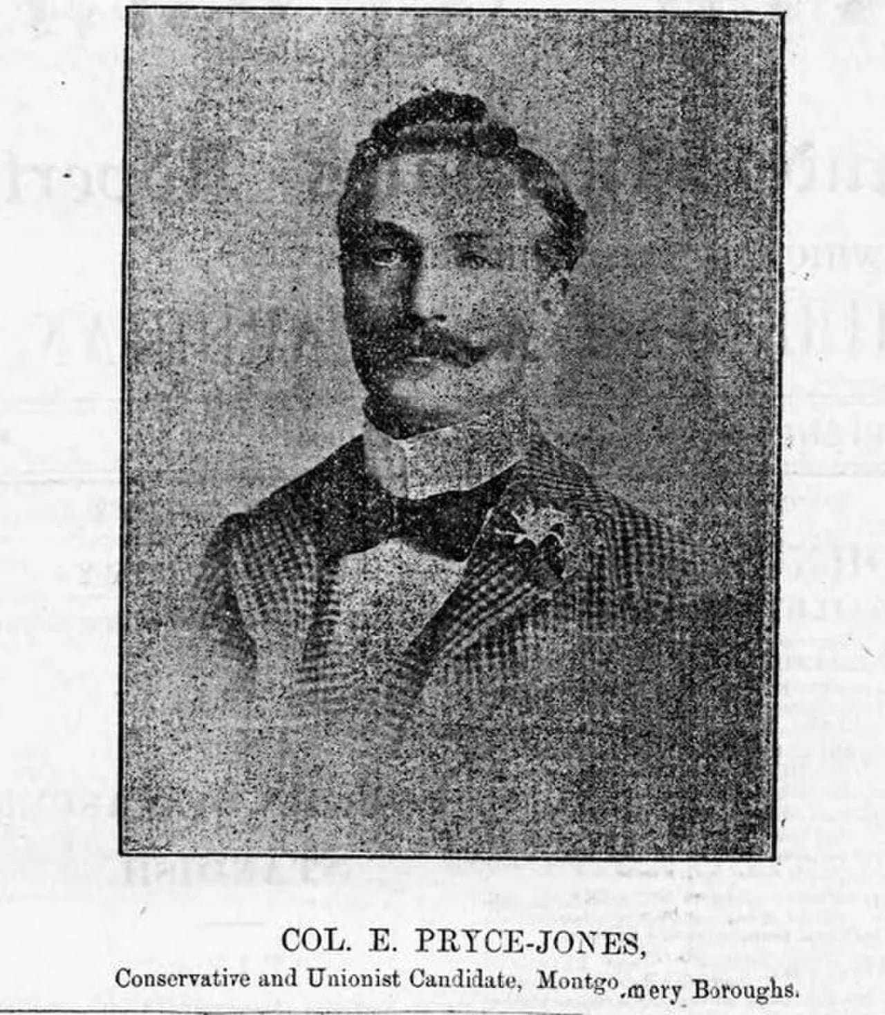 Porträt von Sir Edward Pryce-Jones, 1st Baronet (1861–1926) – Gedenkseite
