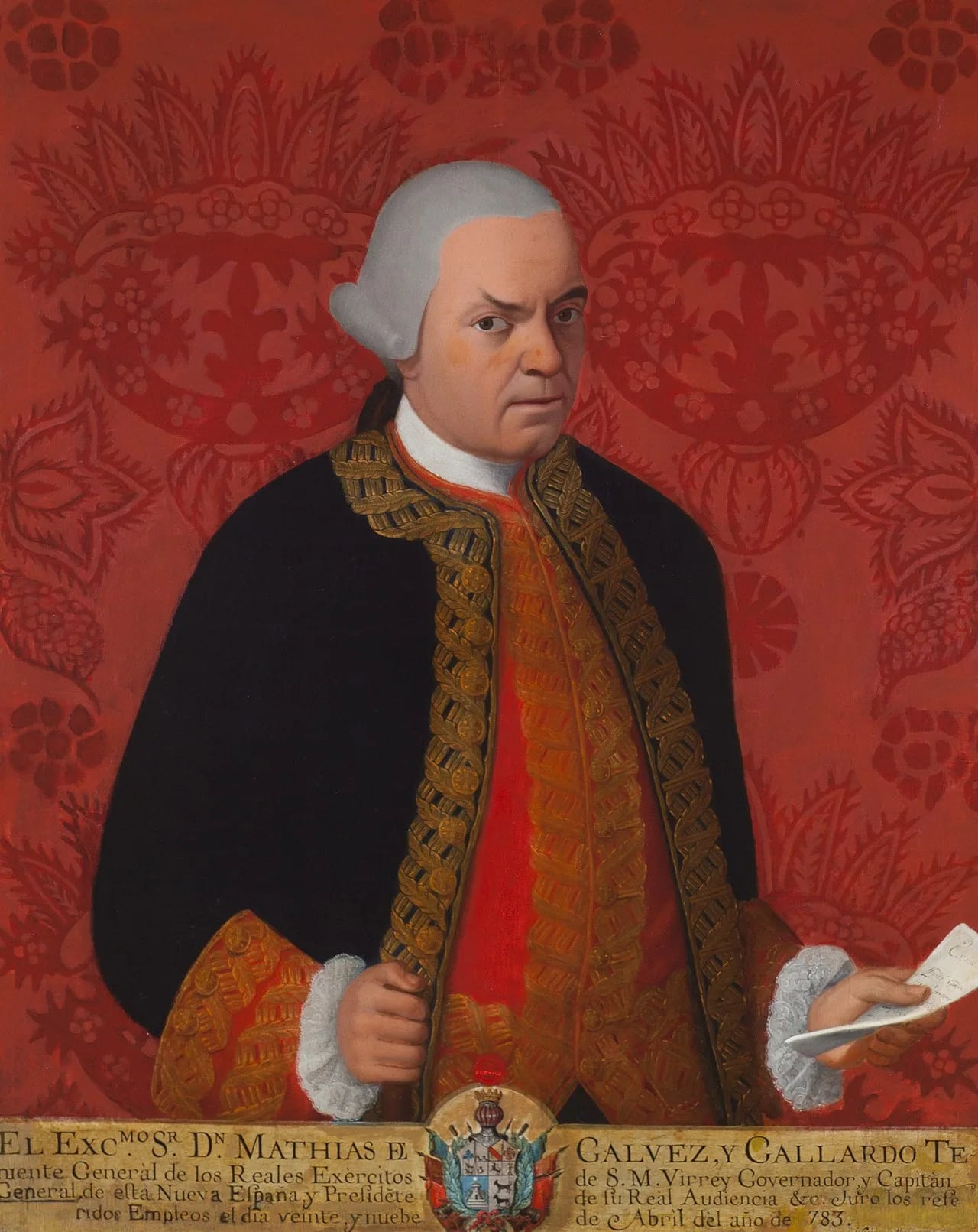 Porträt von Matías de Gálvez y Gallardo (1717–1784) – Gedenkseite