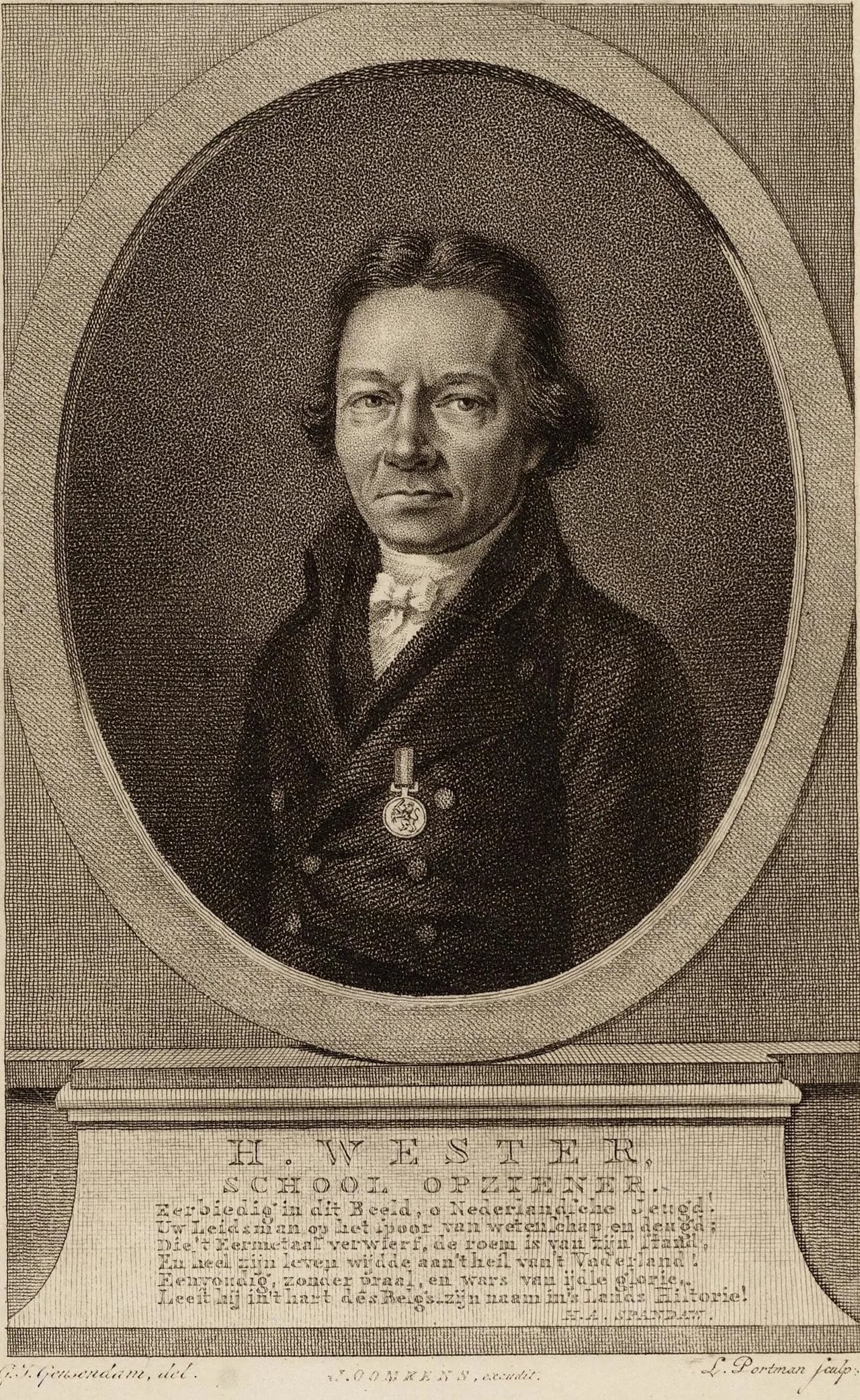 Porträt von Hendrik Wester (1752–1821) – Gedenkseite