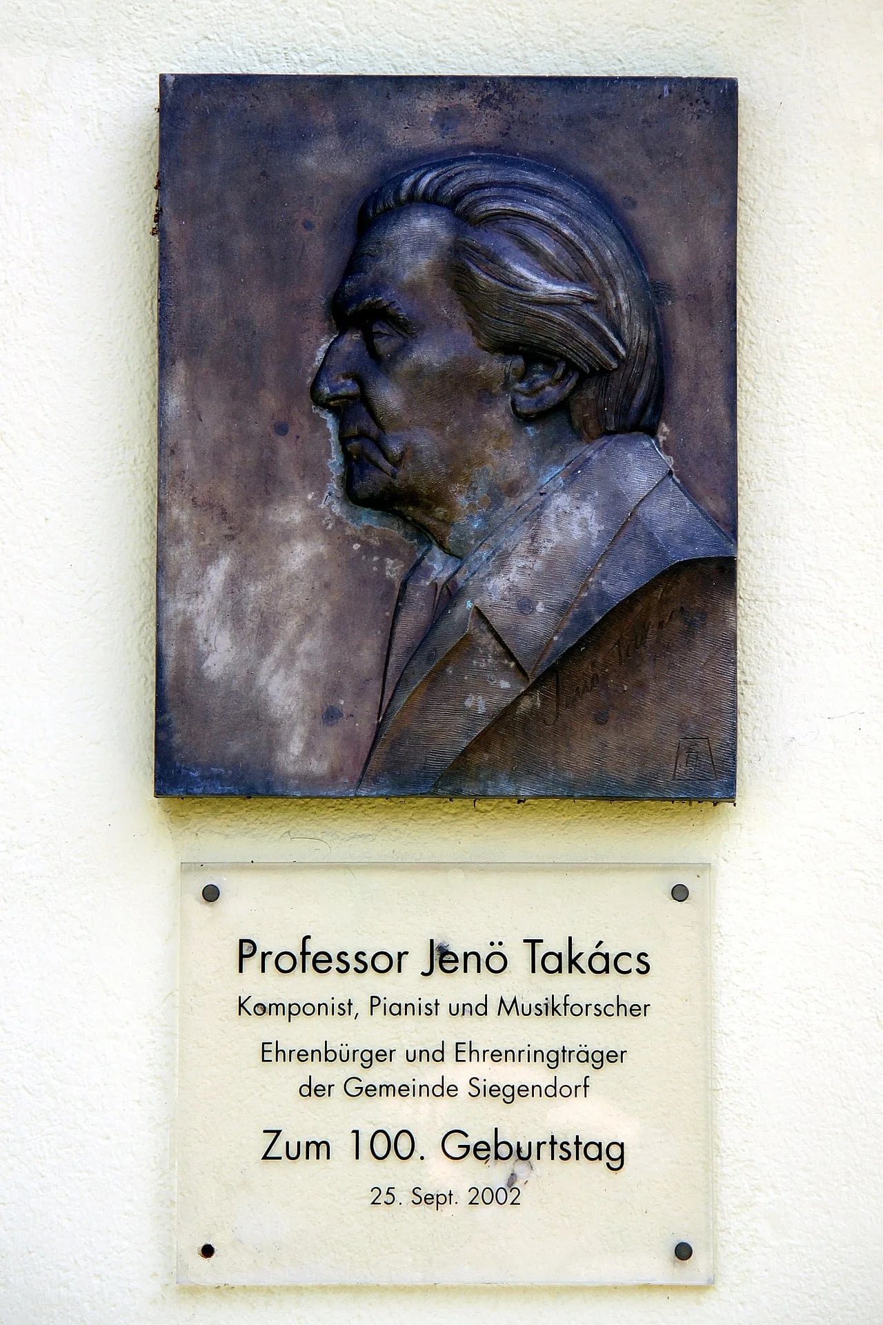 Porträt von Jenő Takács (1902–2005) – Gedenkseite