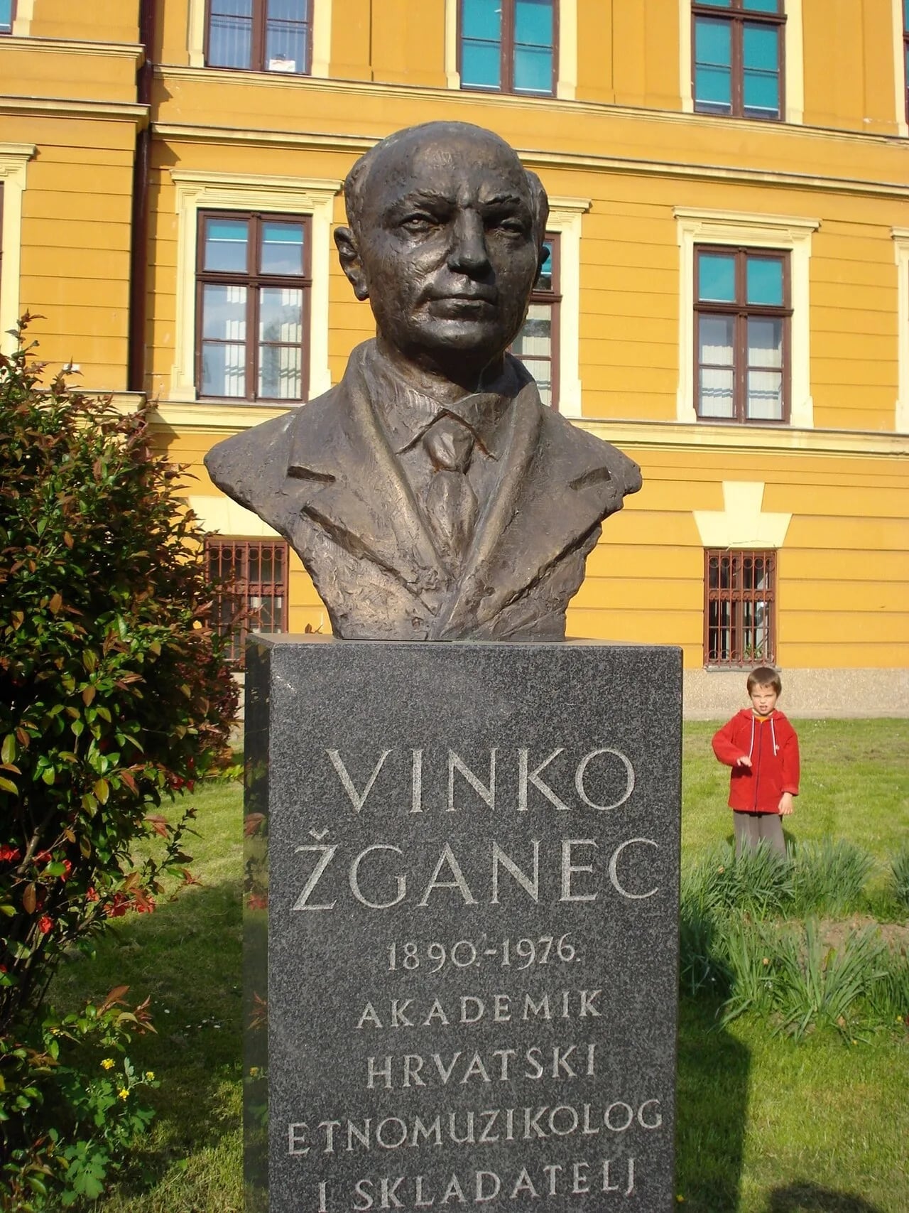 Porträt von Vinko Žganec (1890–1976) – Gedenkseite