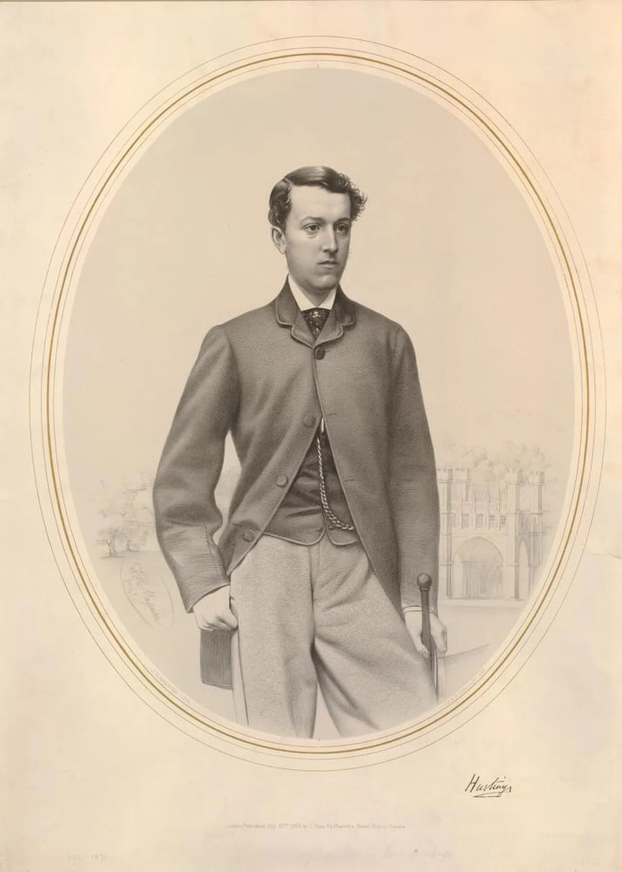 Porträt von Jacob Astley, 17th Baron Hastings (1822–1871) – Gedenkseite