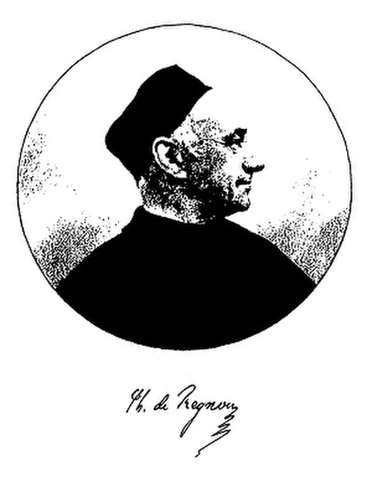 Porträt von Théodore de Regnon (1831–1893) – Gedenkseite
