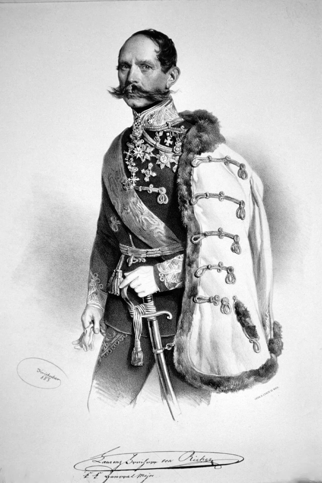 Porträt von Laurenz von Richer (1787–1856) – Gedenkseite