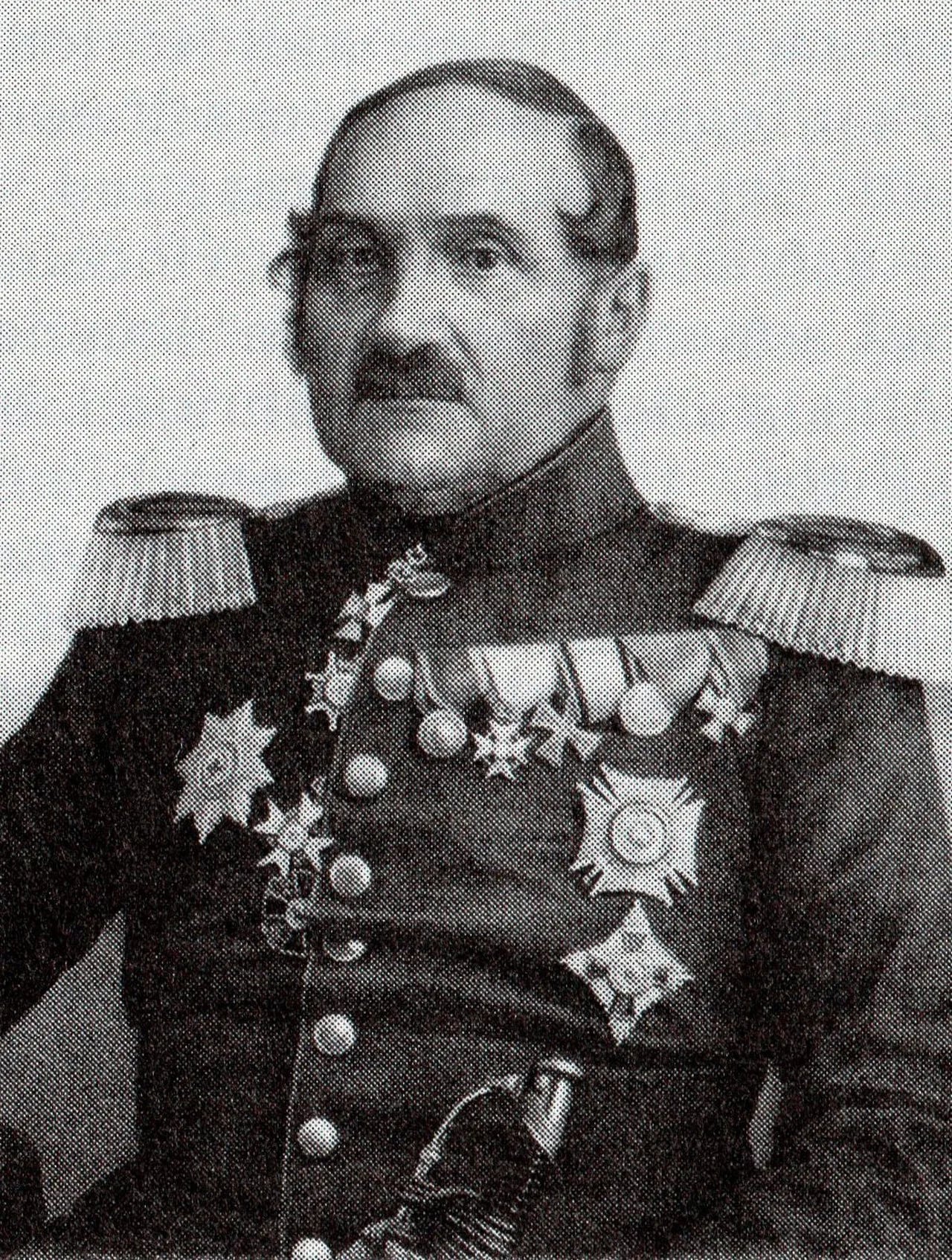 Porträt von Wilhelm von Ranzow (1795–1860) – Gedenkseite