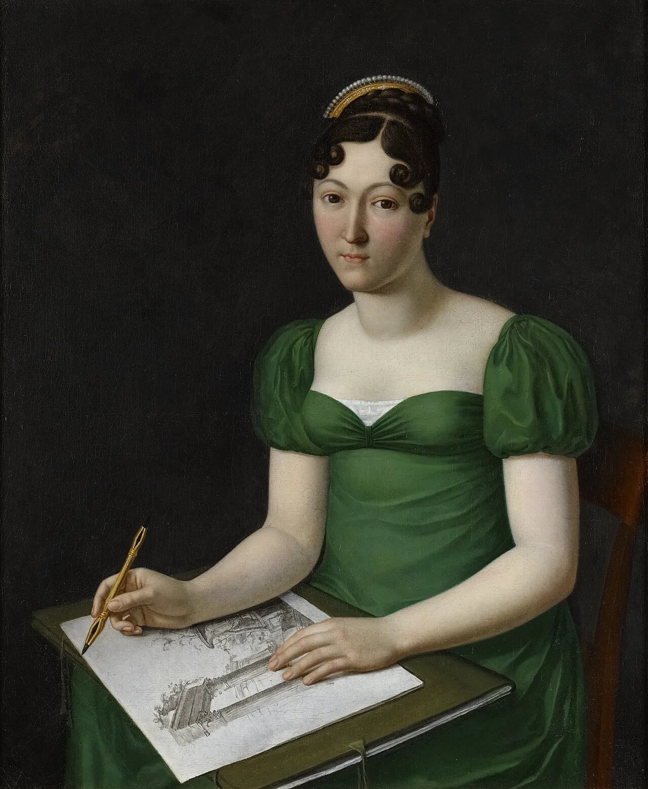 Porträt von Charlotte Napoléone Bonaparte (1802–1839) – Gedenkseite