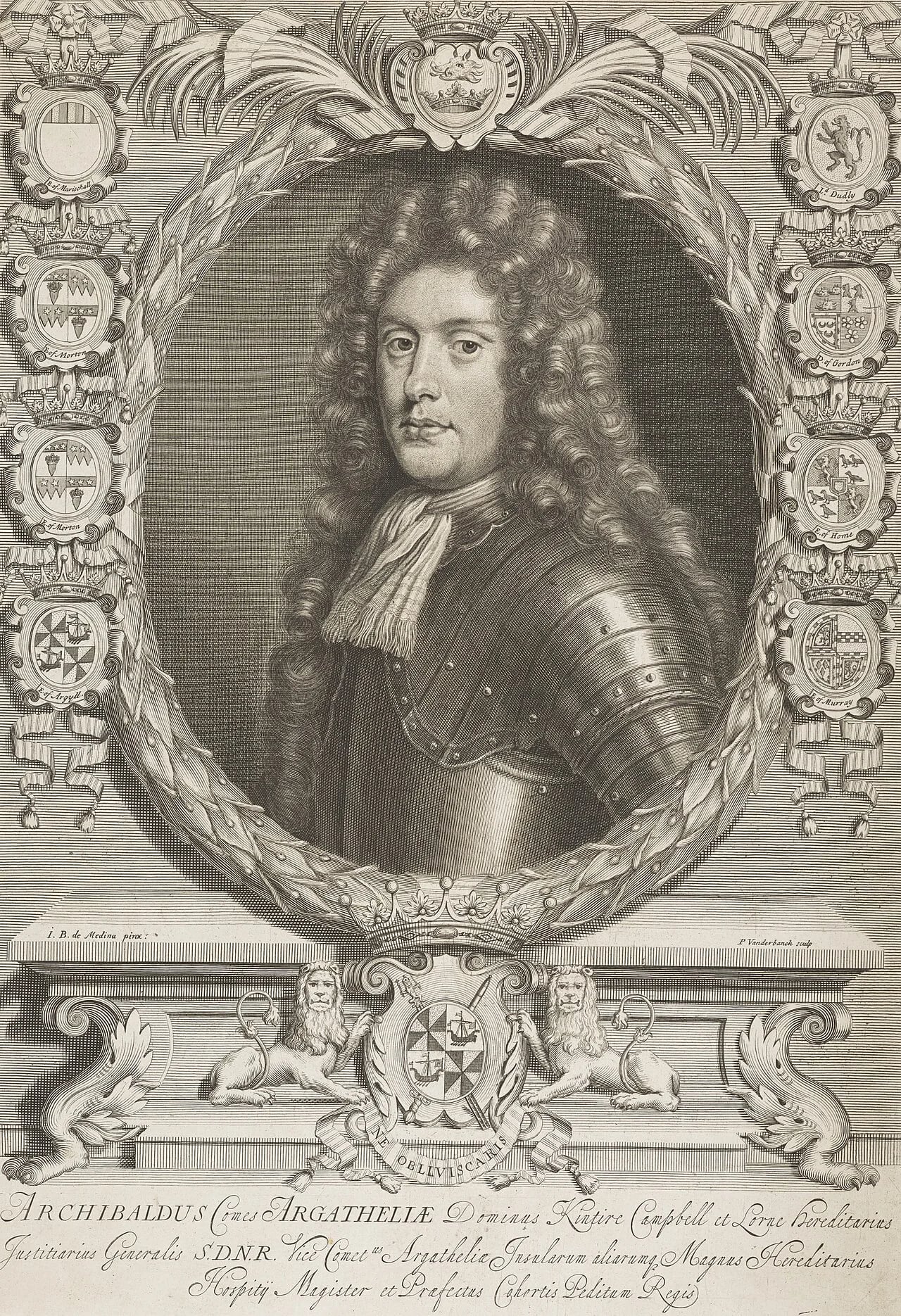 Porträt von Archibald Campbell of Argyll (1658–1703) – Gedenkseite