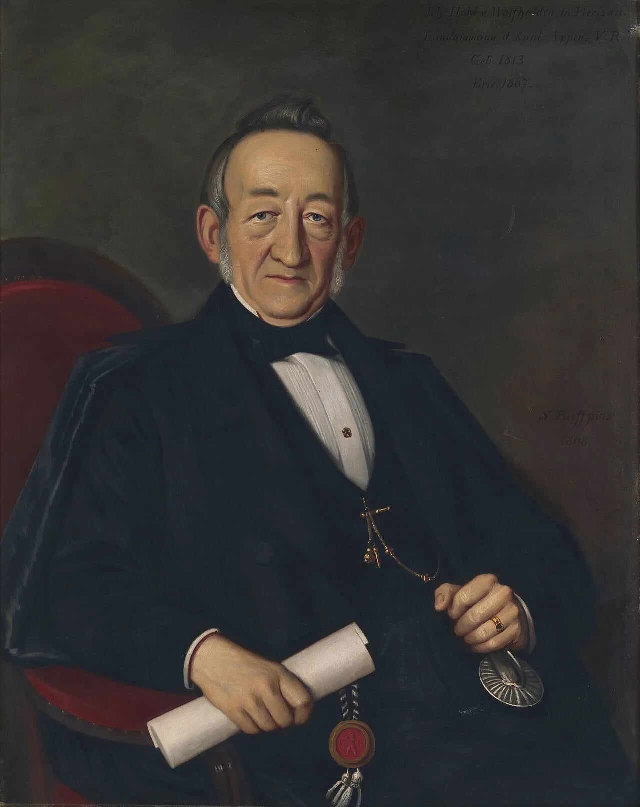 Porträt von Johannes Hohl (1813–1878) – Gedenkseite