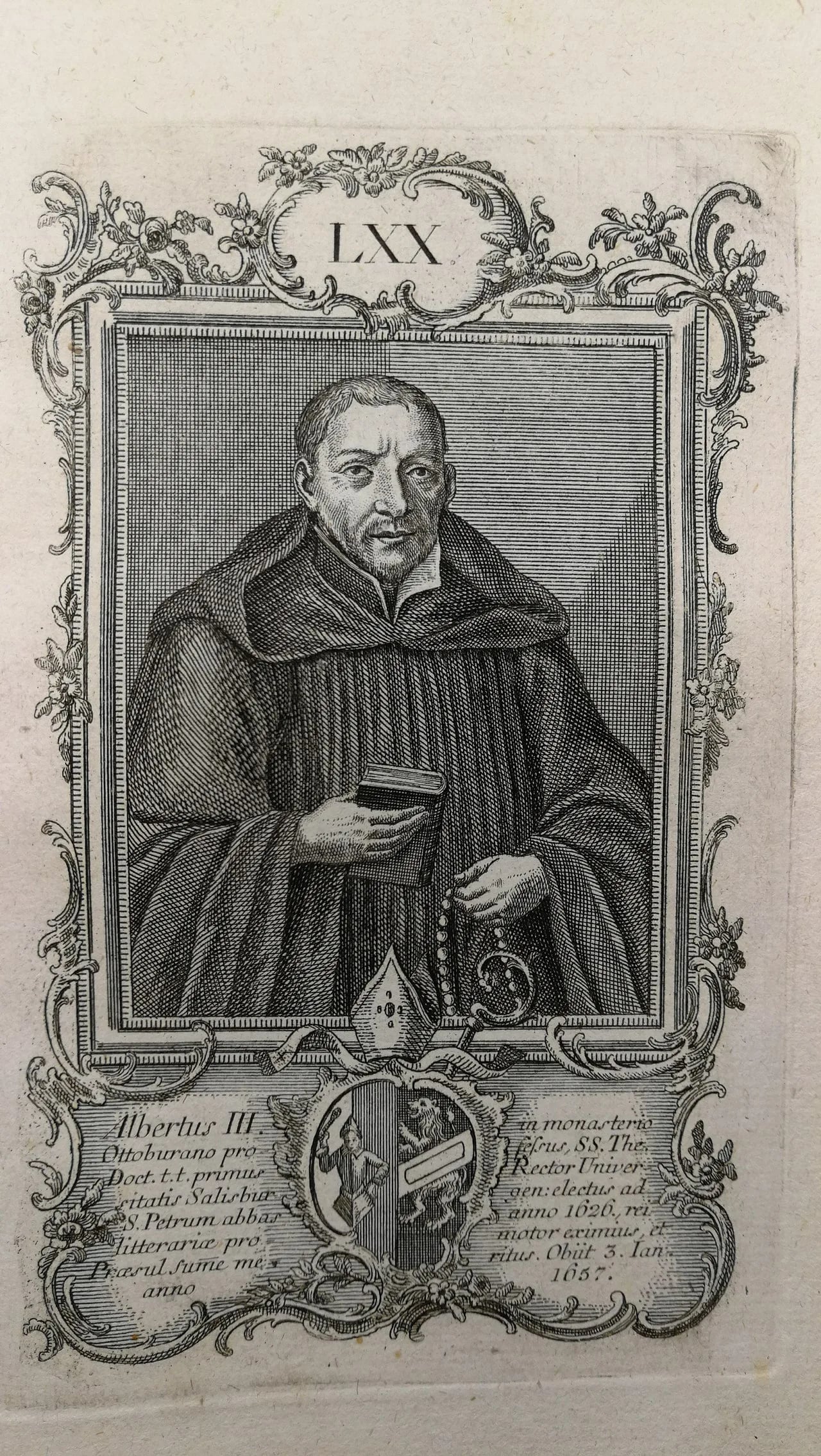 Portrait of Albert III. Keuslin (1591–1657) – memorial page