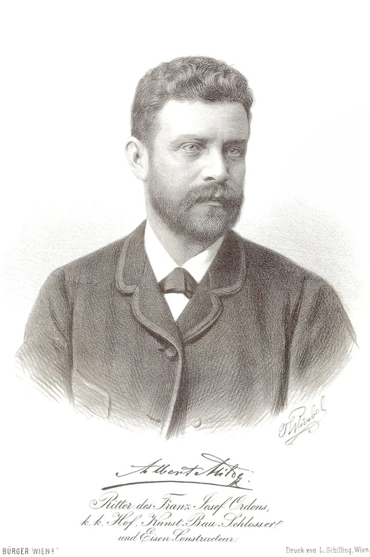 Porträt von Albert Milde (1839–1904) – Gedenkseite